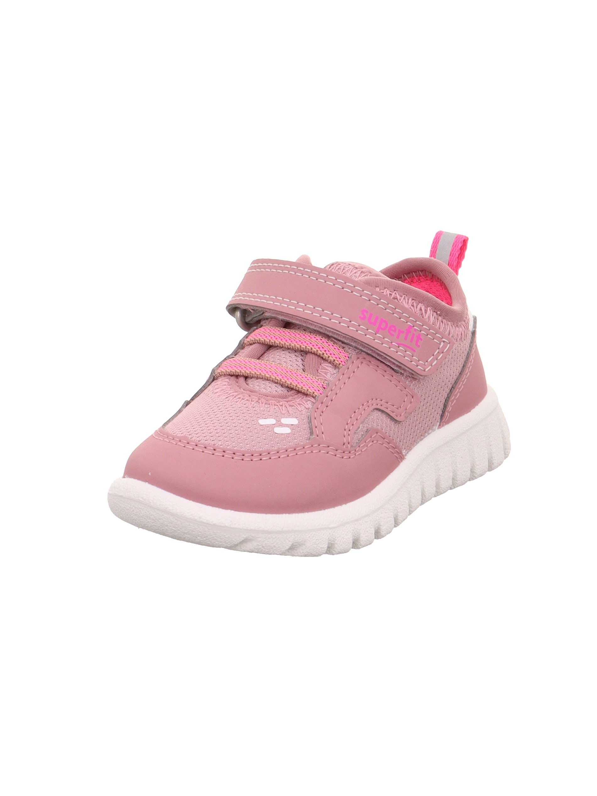 SUPERFIT Kinder Klettschuh "SPORT7 MINI WMS: mittel", Gr. 28rosa, pink, Lederimitat, Textil, Schuhe, Sneaker zum Schlupfen, unifarben,