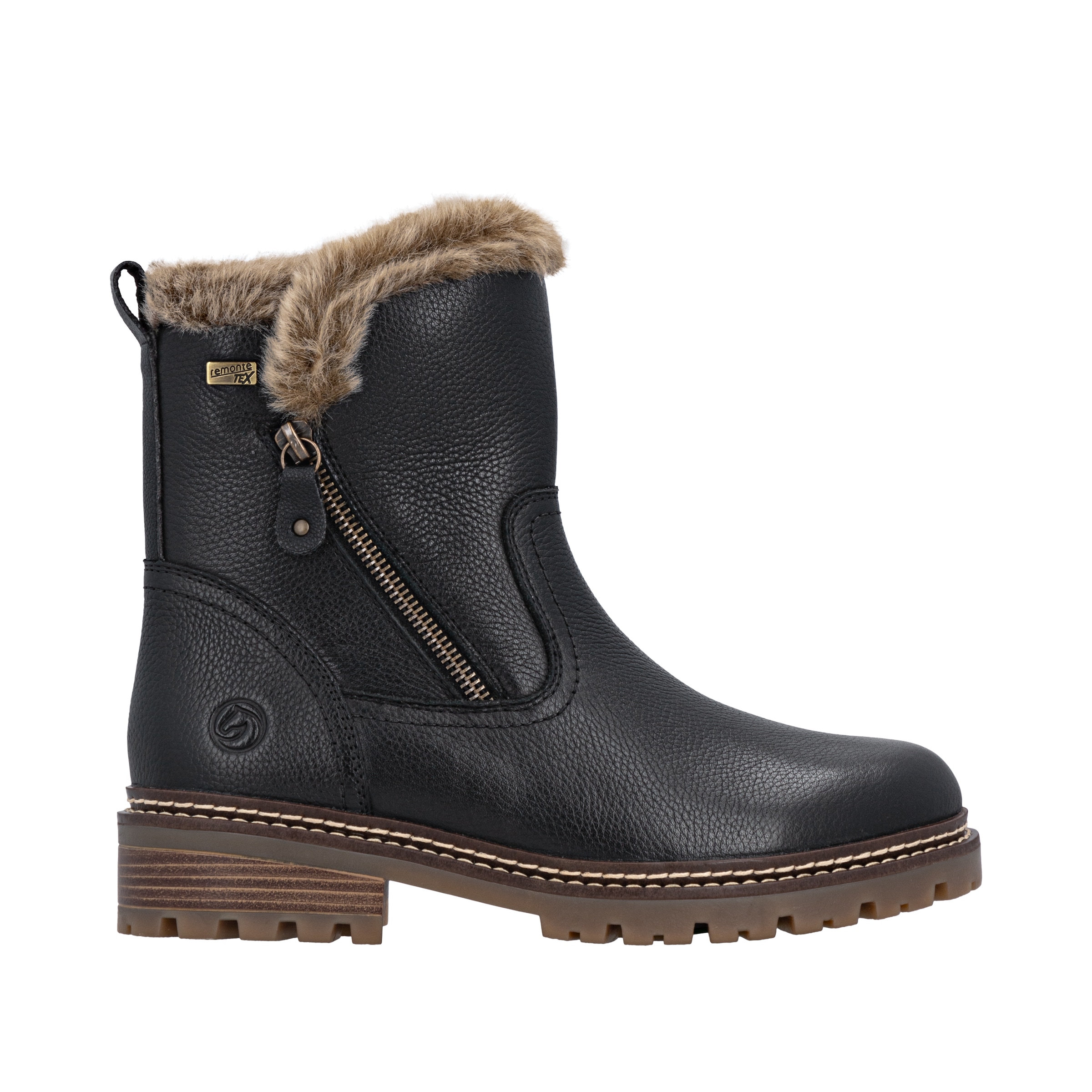 Remonte Winterstiefelette »FIBER-GRIP«, Winterboots, Outdoorboots mit Schurwollfutter und TEX-Ausstattung