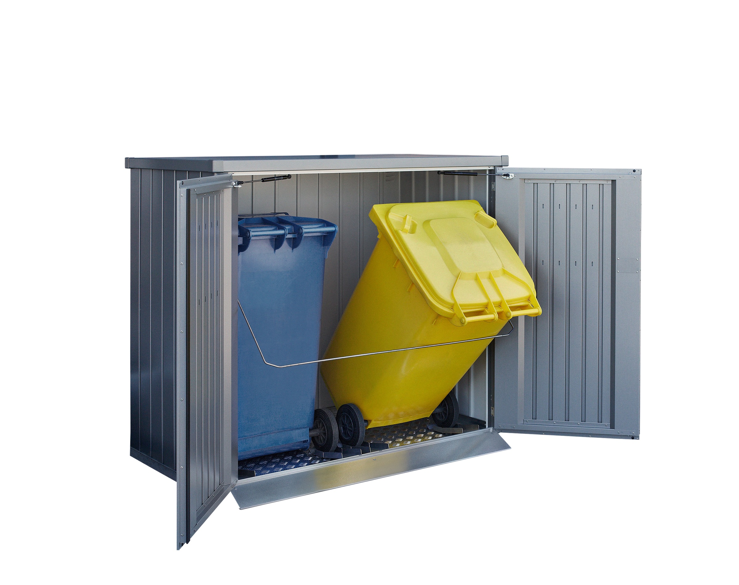 Biohort Mülltonnenbox »regenwasserdicht und abschließbar«, mit Auffangbügel zum Herauskippen der Mülltonnen