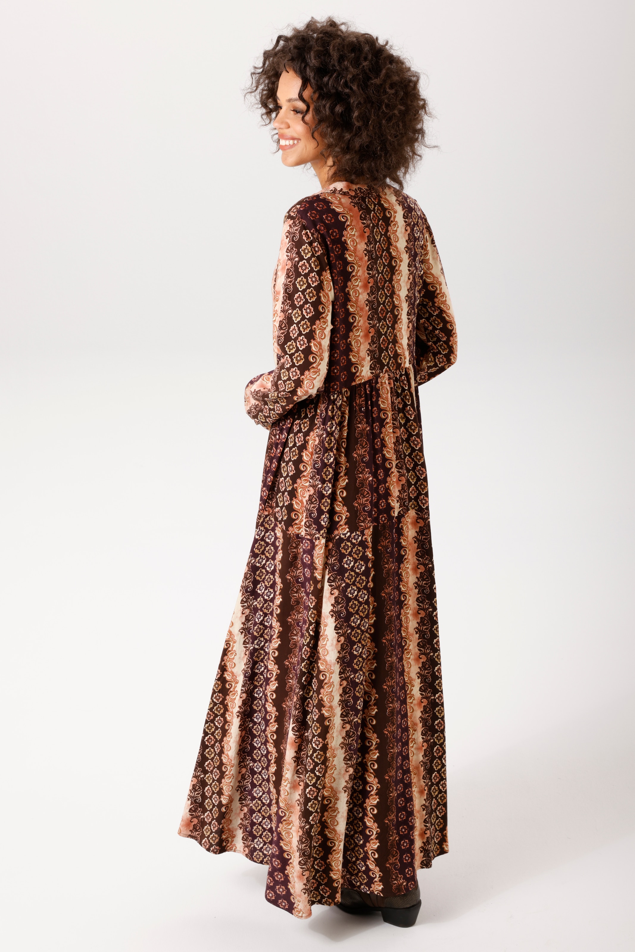 Aniston CASUAL Maxikleid im fantasievollen Muster-Mix - jedes Teil ein Unikat - NEUE KOLLEKTION