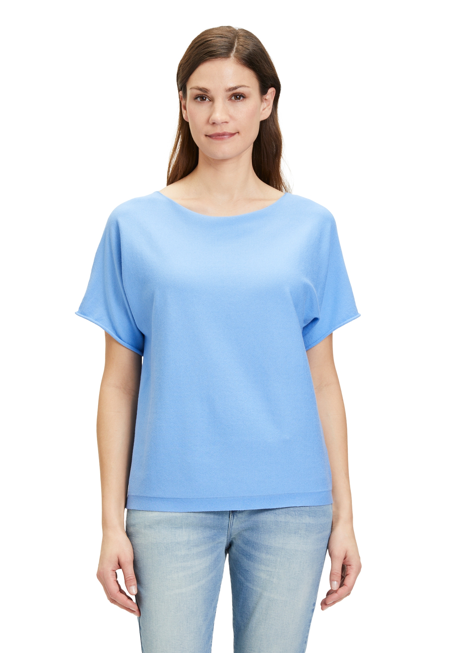 Cartoon Kurzarmshirt "Cartoon Damen Strickpullover mit U-Boot-Ausschnitt", günstig online kaufen