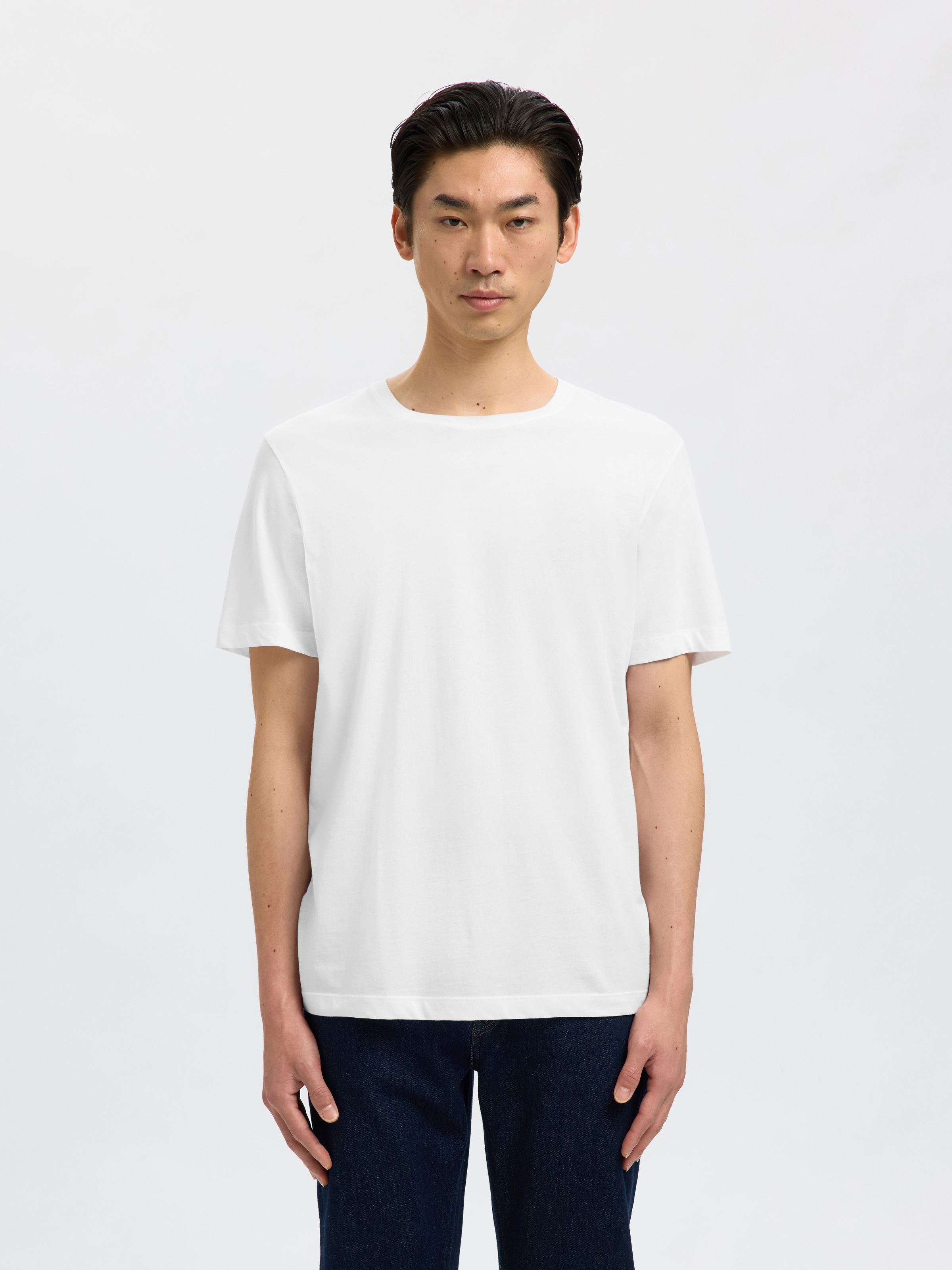 SELECTED Rundhalsshirt »SLHCORMAC SS O-NECK TEE 3-PACK NOOS« Packung, 3 Baumwolle, normal geschnitten, 3-er Pack