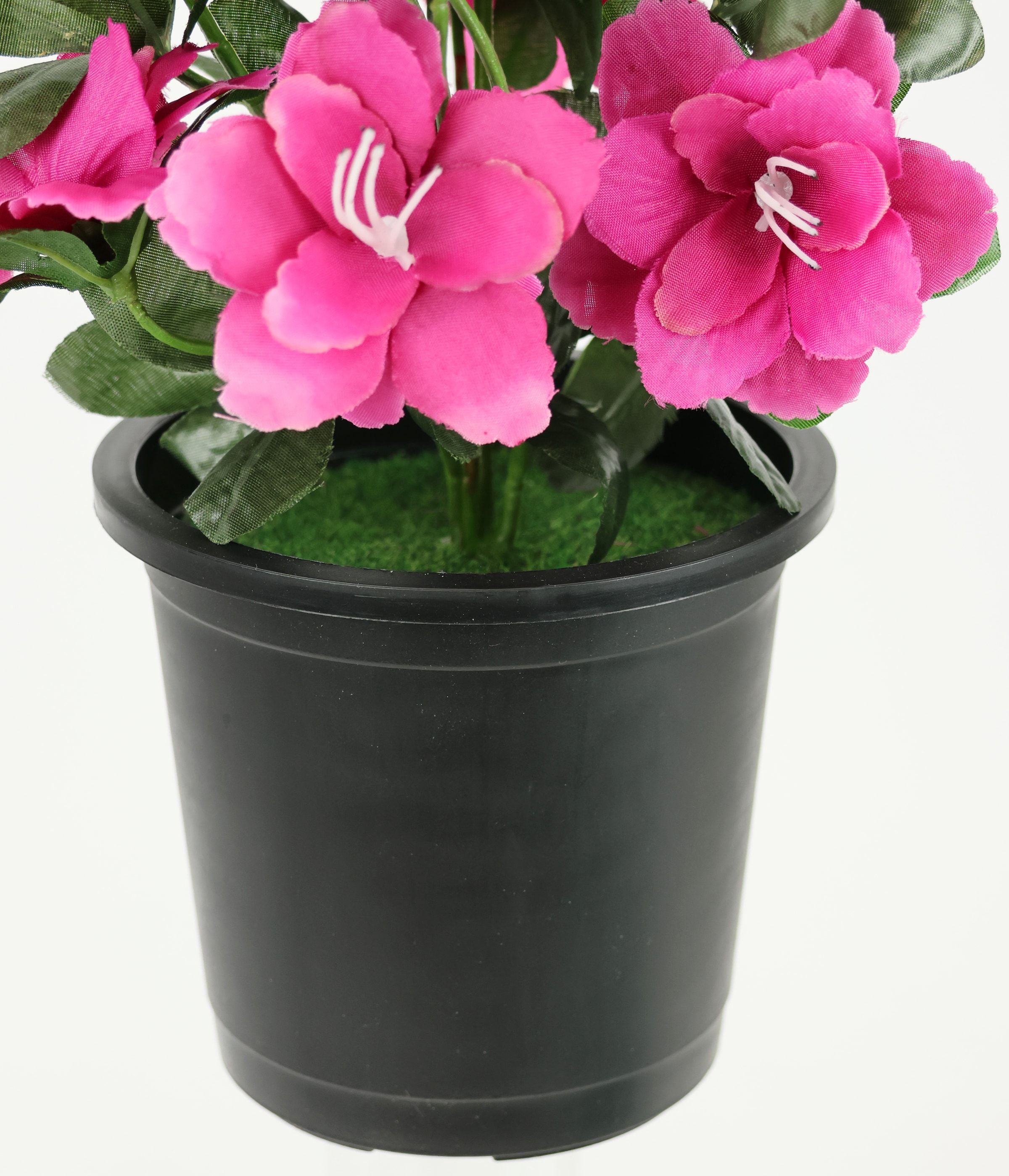 I.GE.A. Kunstblume »Kunstblume Azaleen im Topf« Blume Kunstpflanze Blumendeko Tischdeko Zimmerpflanze