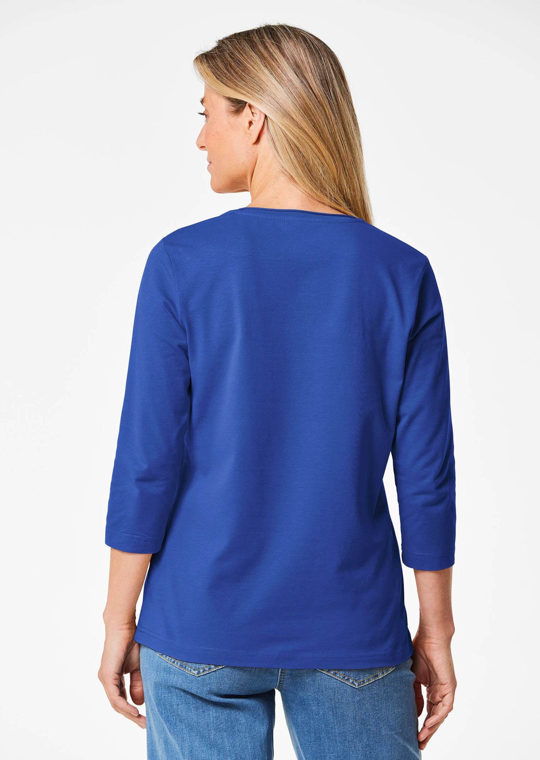GOLDNER 3/4-Arm-Shirt »Shirt mit V-Ausschnitt«