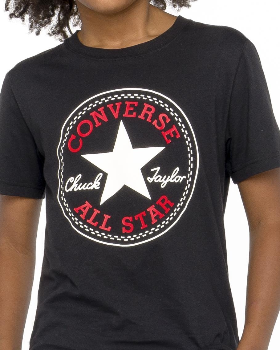 Converse T-Shirt »CNVBN CHUCK PATCH TEE« für Kinder, mit kurzen Ärmeln, aus Baumwolle, in normaler Passform