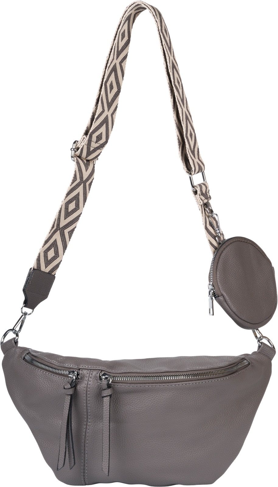 styleBREAKER Umhängetasche "Halbmond Crossbody Bag Set 3-Teilig"