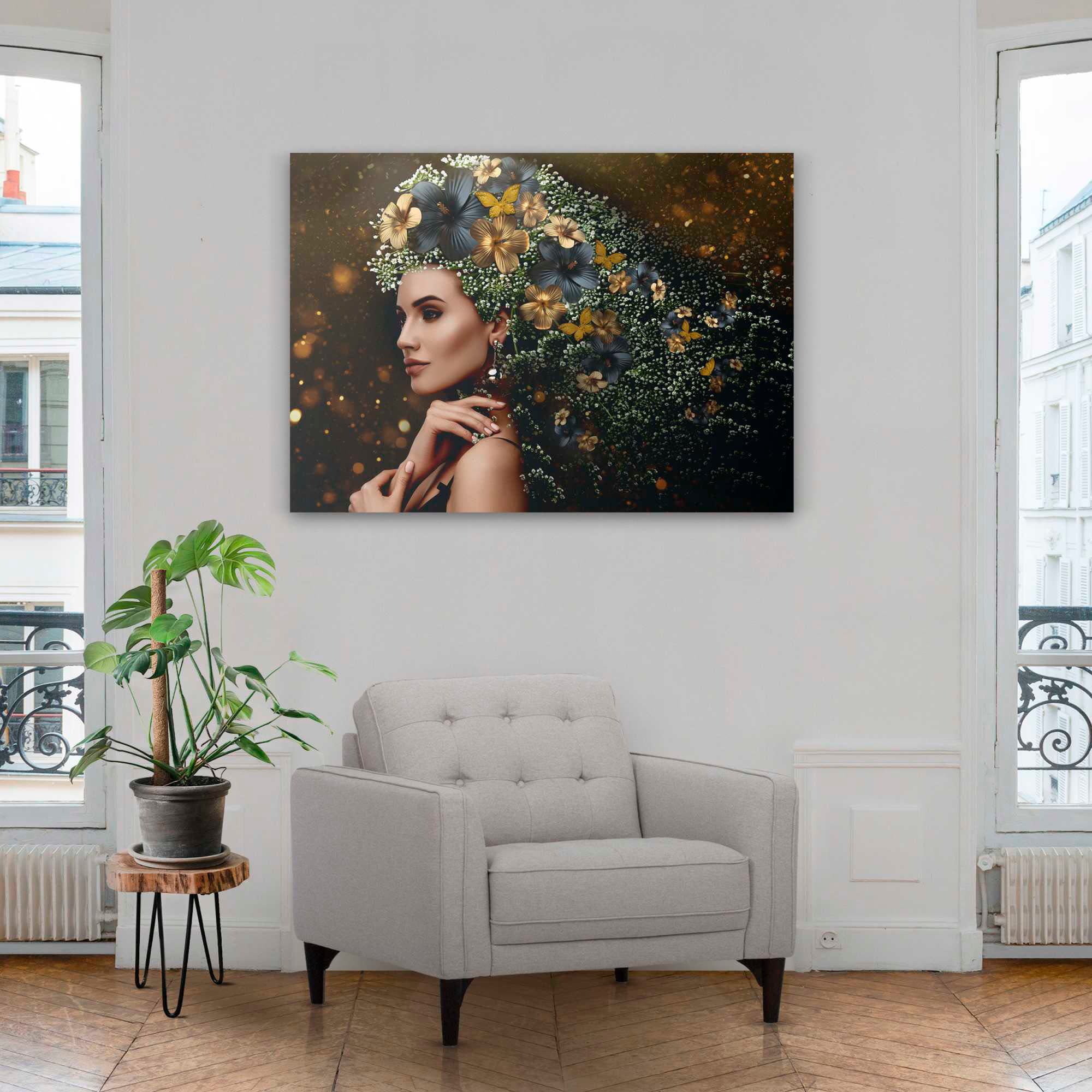 bestellen BAUR Platinum Frau« Acrylglasbild | »Elegante