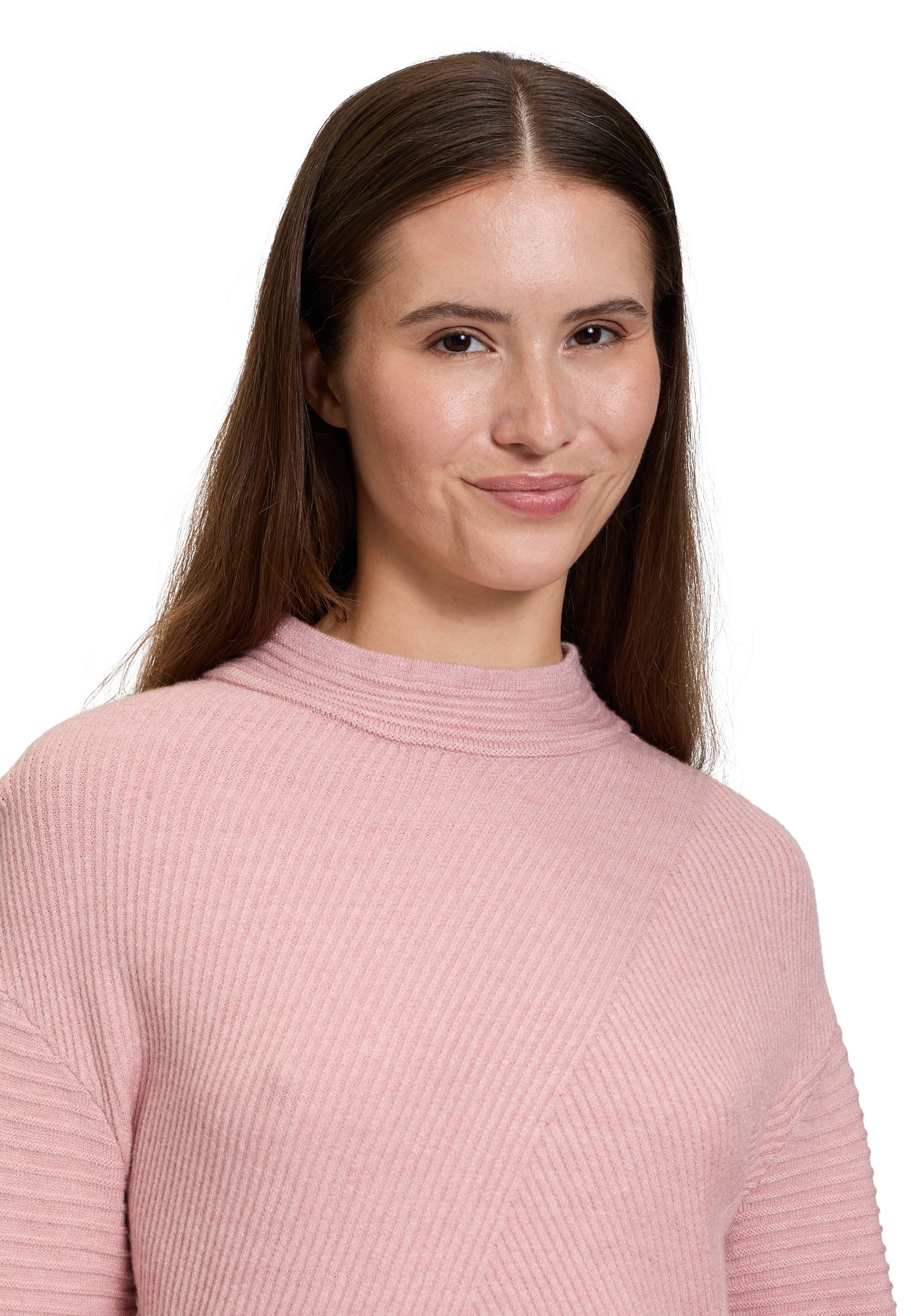 Betty Barclay Strickpullover »Betty Barclay Damen Basic-Strickpullover mit Rippenstruktur«, (1 tlg.), Kragen