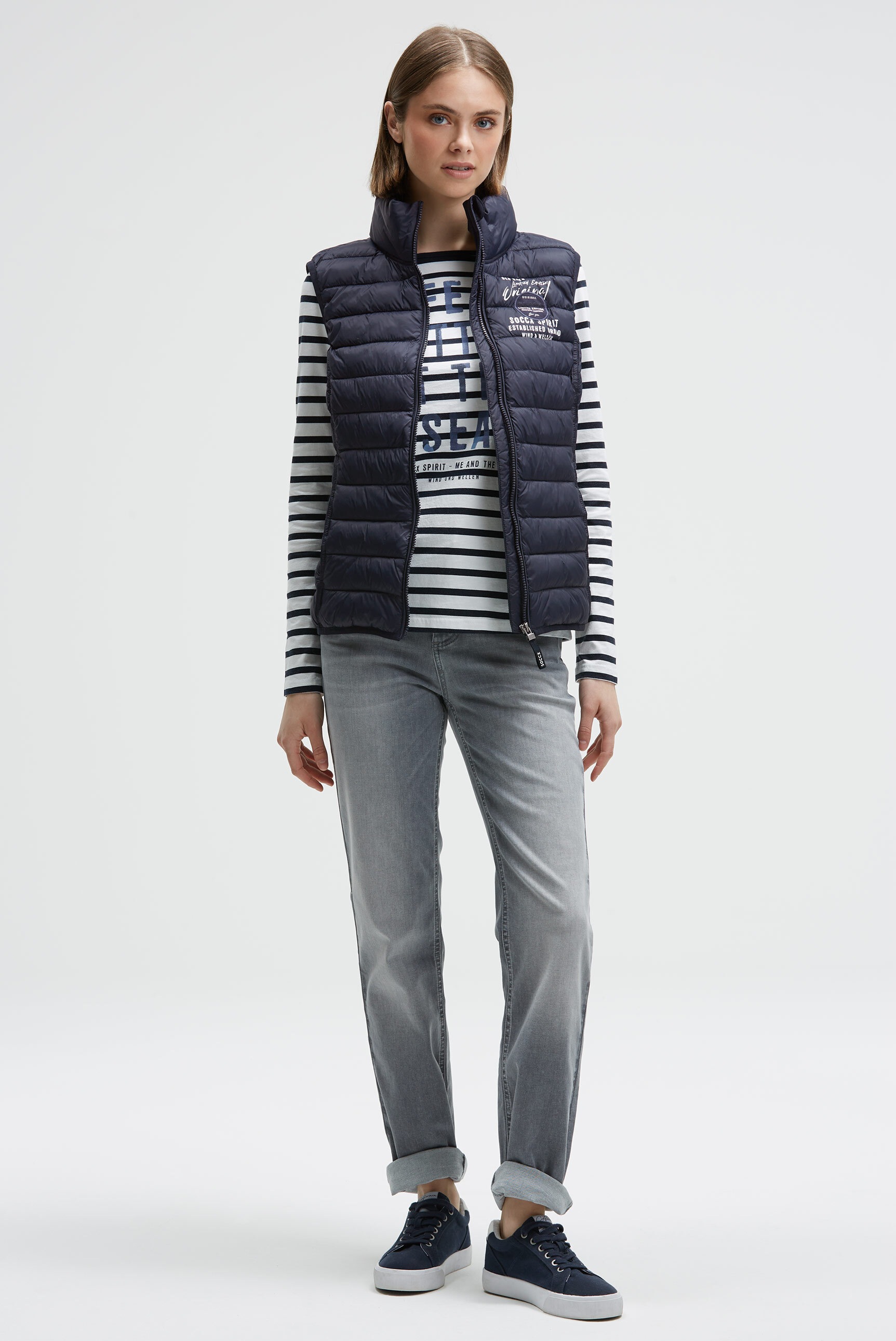 Thumbnail - SOCCX Steppweste mit elastischem Saumabschluss