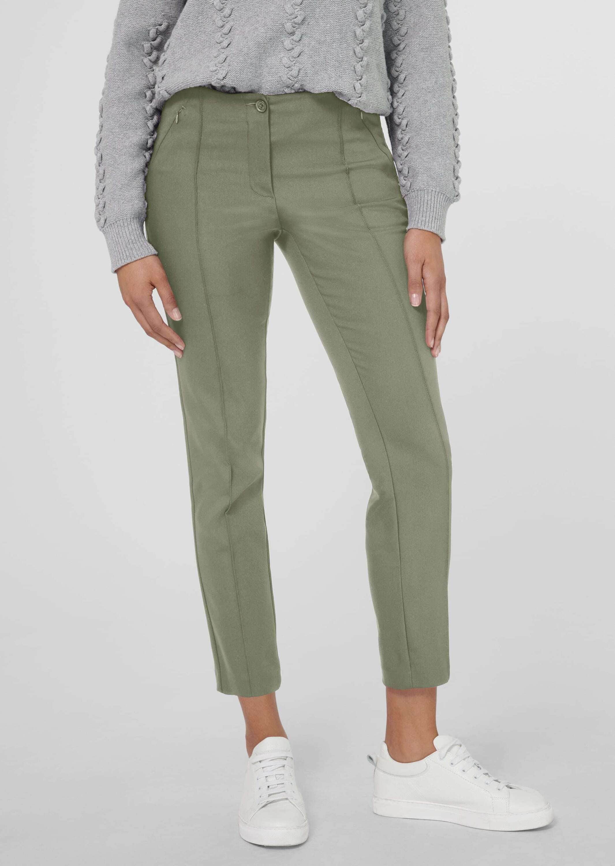 MADELEINE Stoffhose »Hose Schlanke Stretch-Hose mit Biesen«