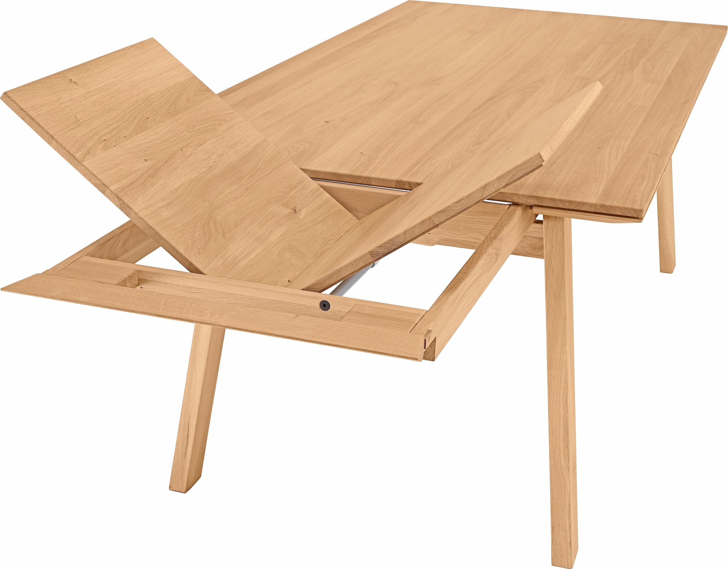 NIEHOFF BAUR Esstisch, mit Wildeiche | Tischplatte bestellen Auszugsfunktion, massiver aus SITZMÖBEL