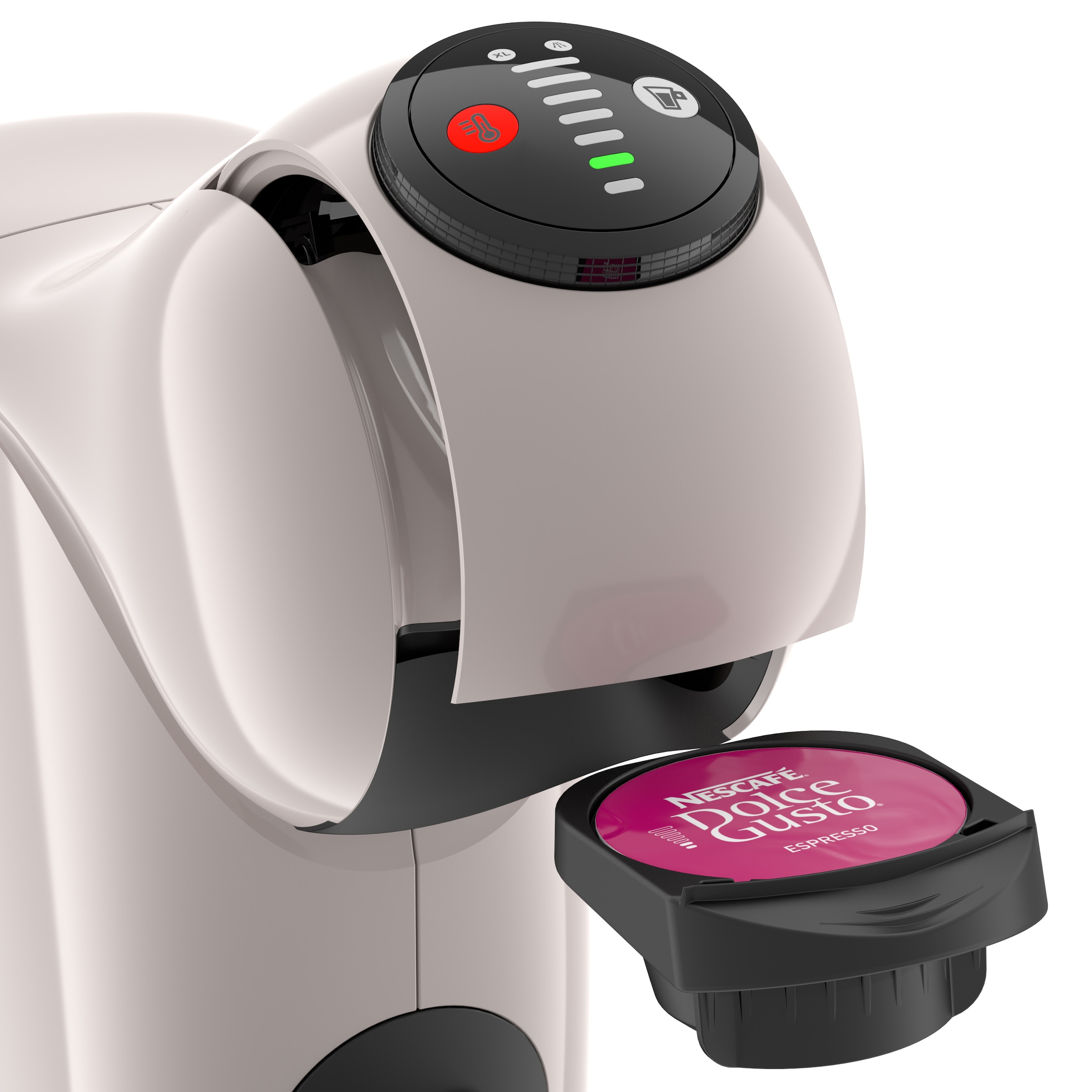 Krups Kapselmaschine »KP243A Genio S, Nescafé Dolce Gusto«, Multigetränke-Kapselmaschine, kompakt, Hochdruck, LED-Kontrollrädchen