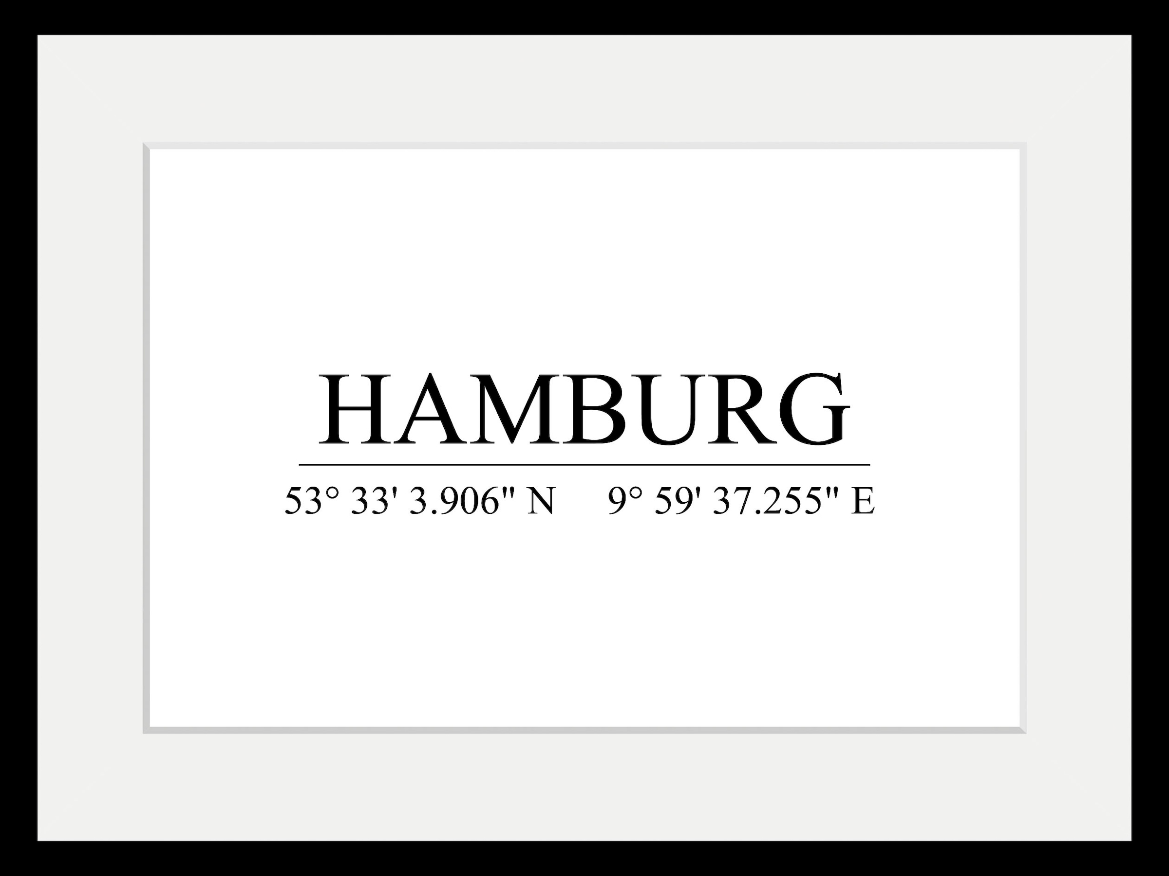 queence Bild "HAMBURG", Städte-Stadt-Deutschland-Gebäude-Hamburg-Schwarz-We günstig online kaufen