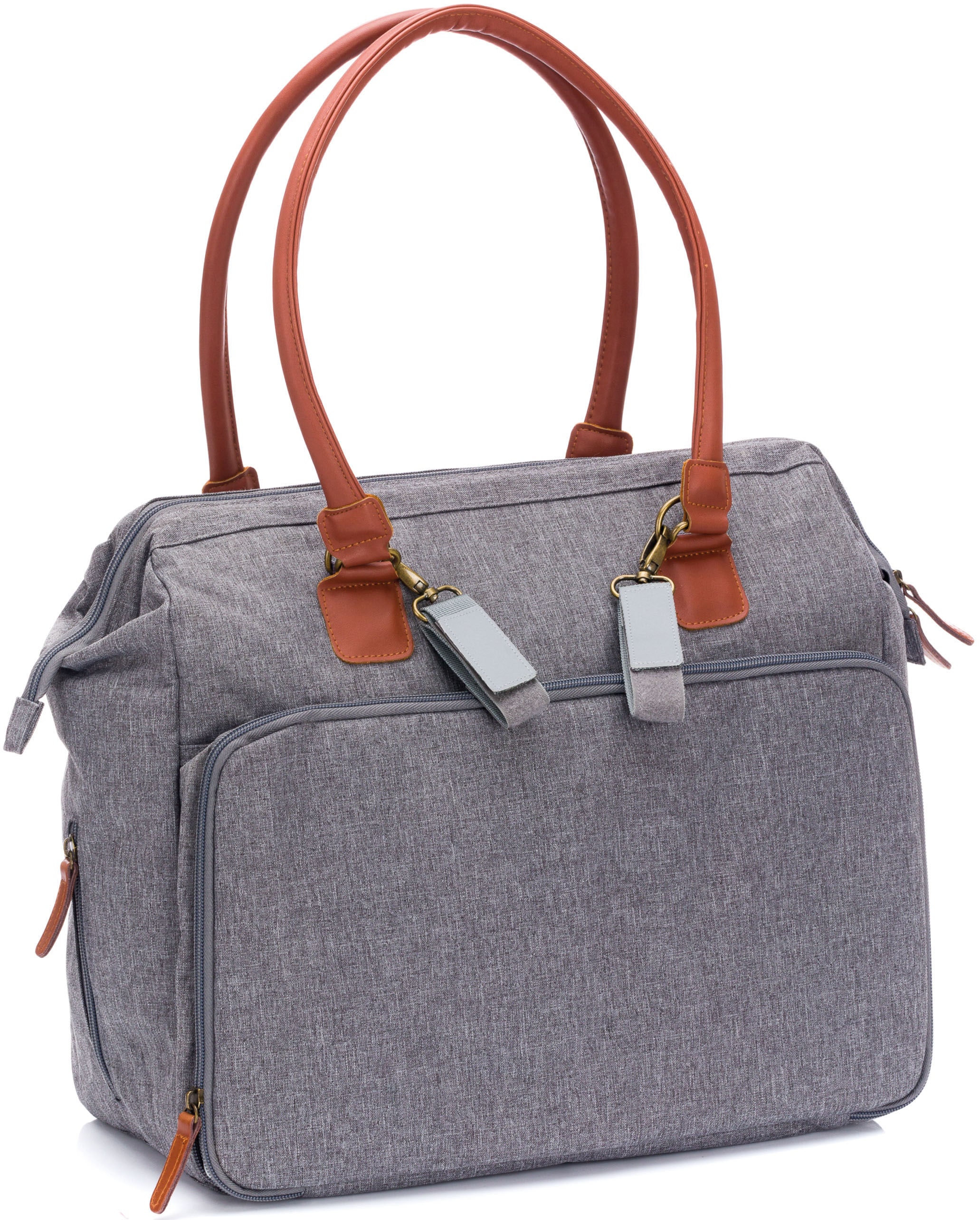Fillikid Wickeltasche »Oxford, grau melange«, mit Wickelunterlage