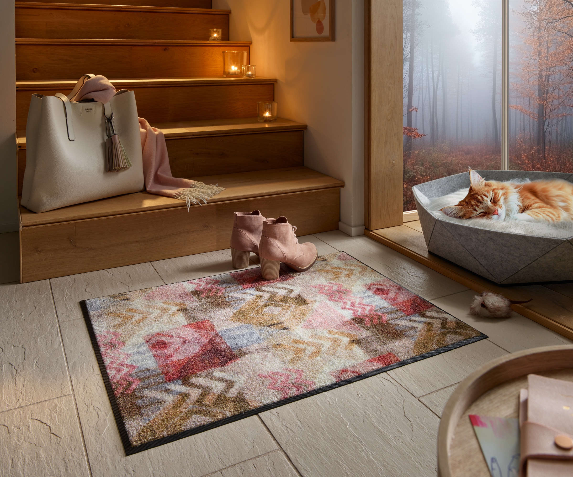 wash+dry by Kleen-Tex Fußmatte "Timesign" rechteckig 7 mm Höhe günstig online kaufen