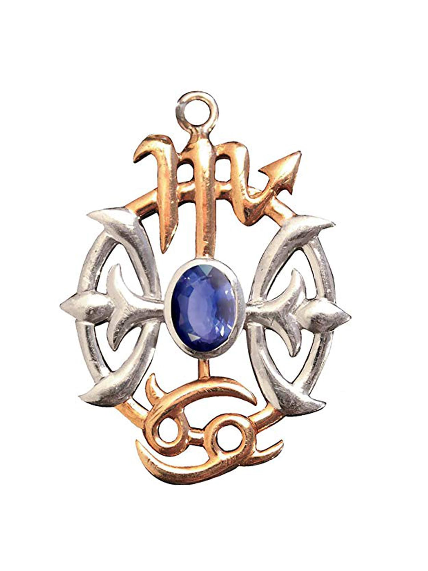 Adelia´s Amulett »Amulett Anhänger Briar Edelsteine mit Iolith Wikingerkompass«, Wikingerkompass mit Iolith - Für Reisen