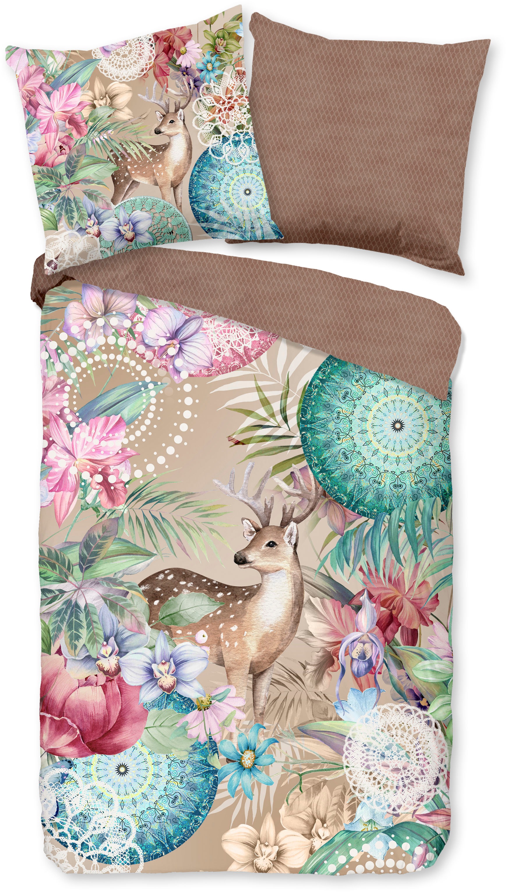 hip Wendebettwäsche "Hebe" 2 Stk. tlg. Biber, 135x200, Warm, Weich, Wendeop günstig online kaufen