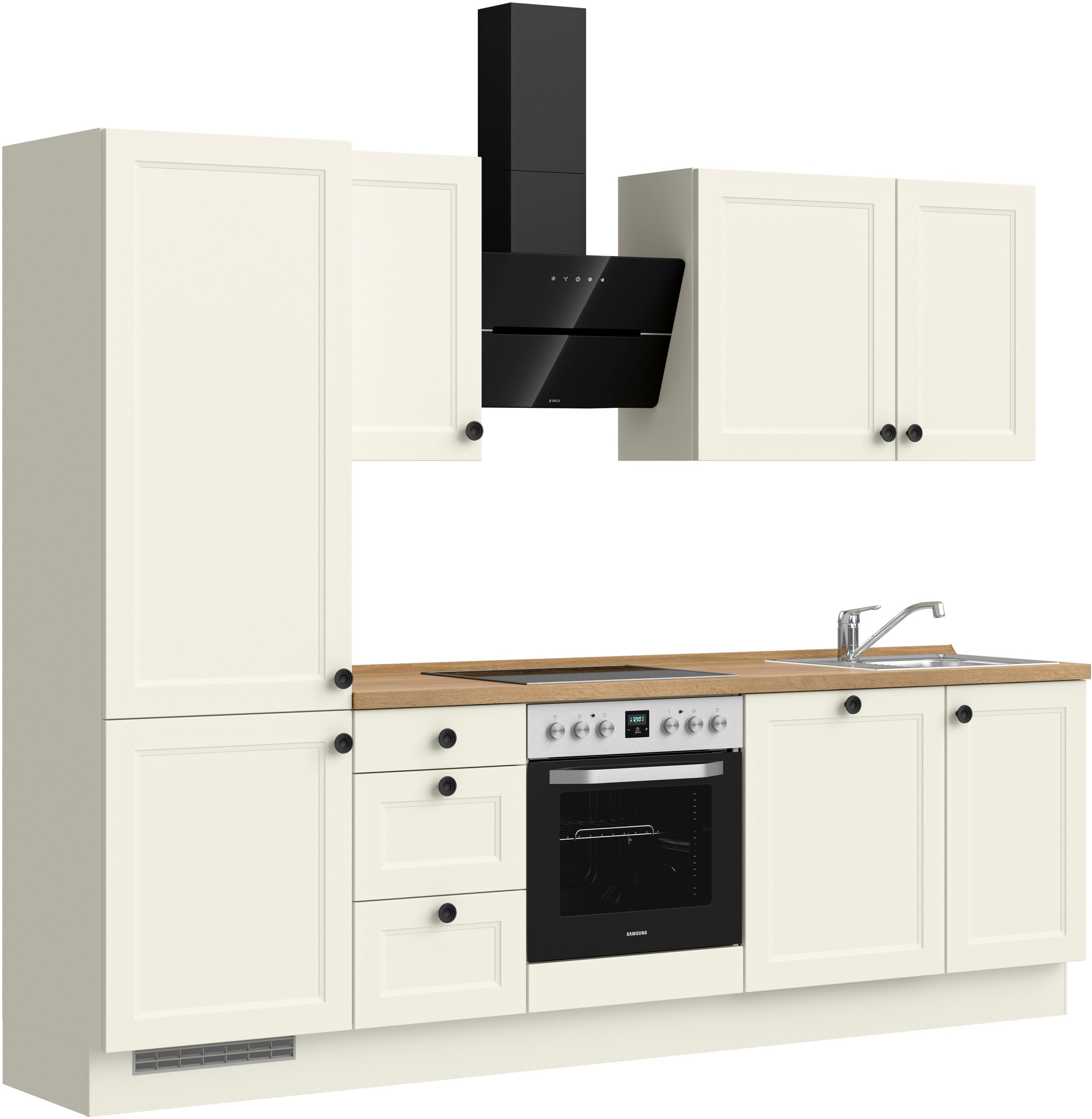 nobilia® Küchenzeile »"Cascada premium"«, vormontiert, Ausrichtung wählbar, Breite 270 cm, ohne E-Geräte