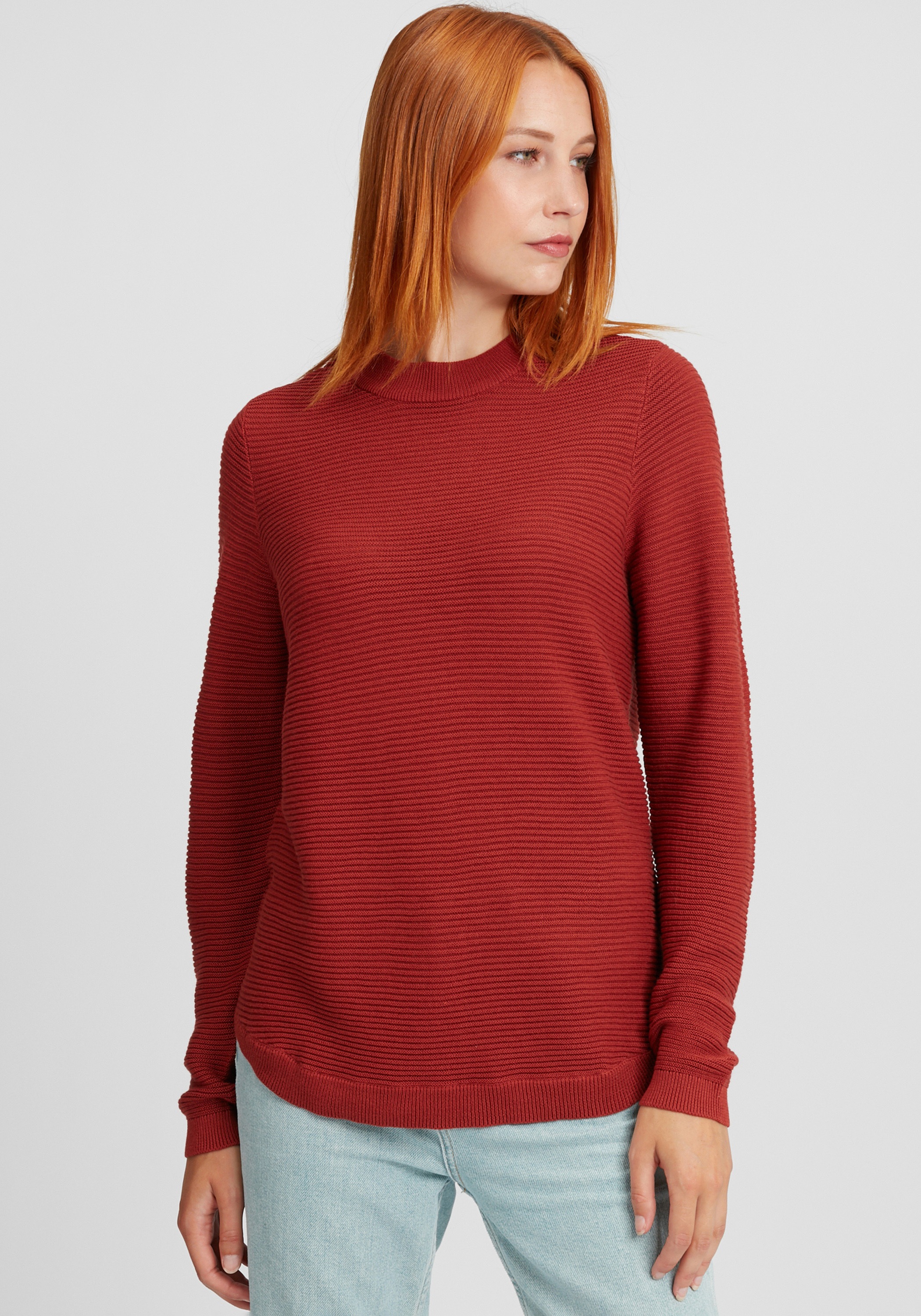 fransa Strickfleece-Pullover »Strickpullover FRFxtone«
