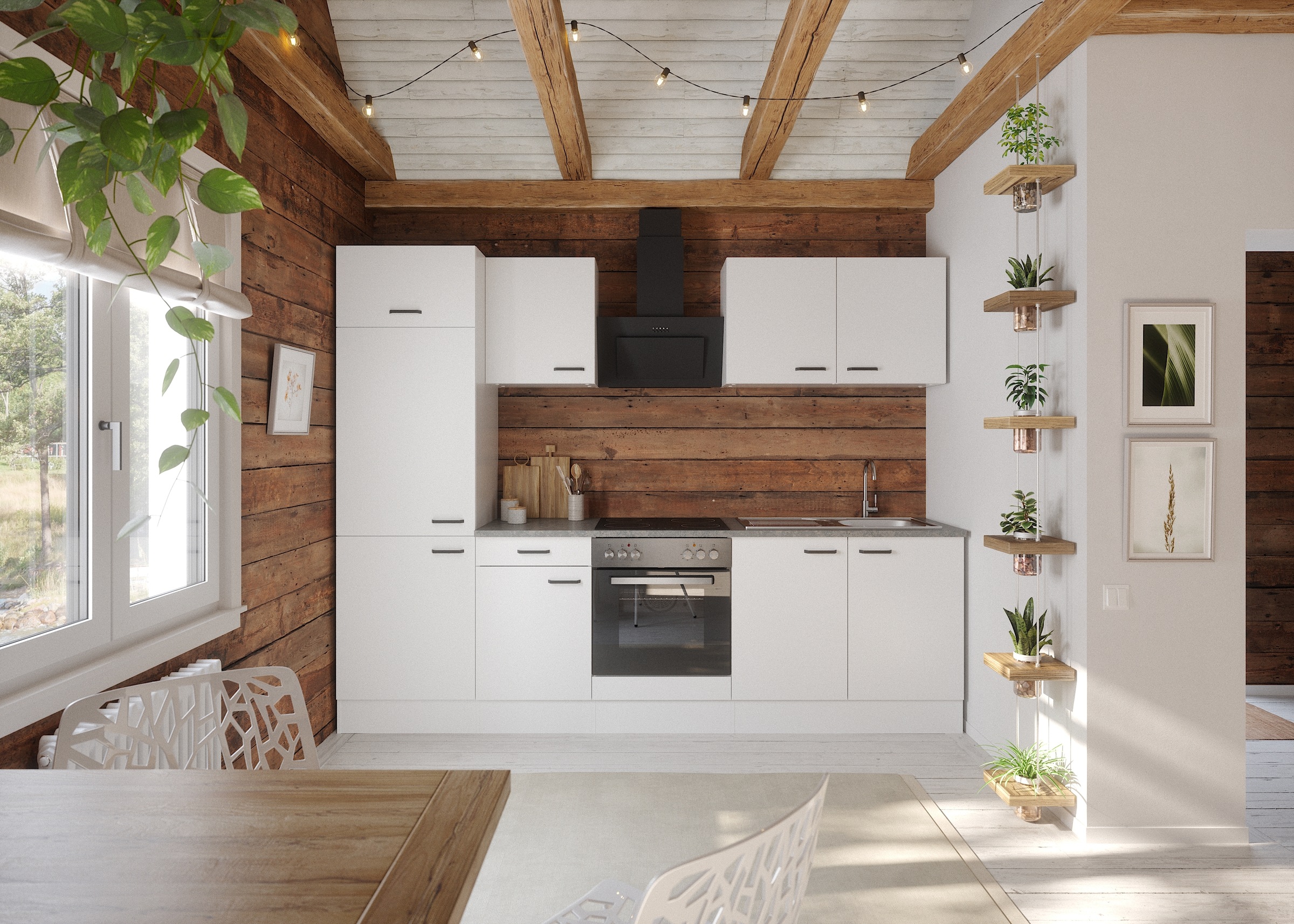 OPTIFIT Küchenzeile "OPTImulti" Breite 270 cm, wahlweise mit E-Geräten