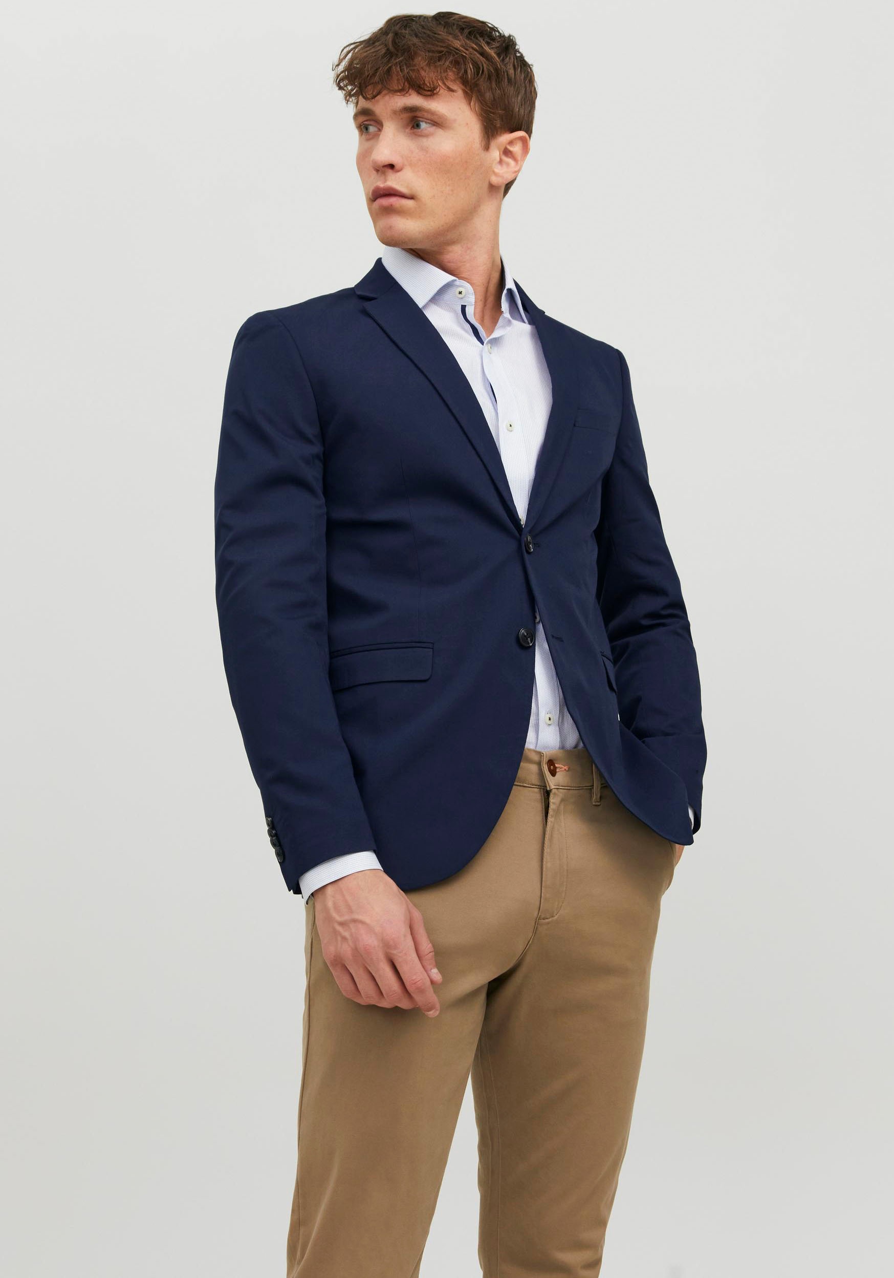 Jack & Jones "JPRFRANCO Blazer mit 2-Knopf-Form und extra schmalem Schnitt" günstig online kaufen