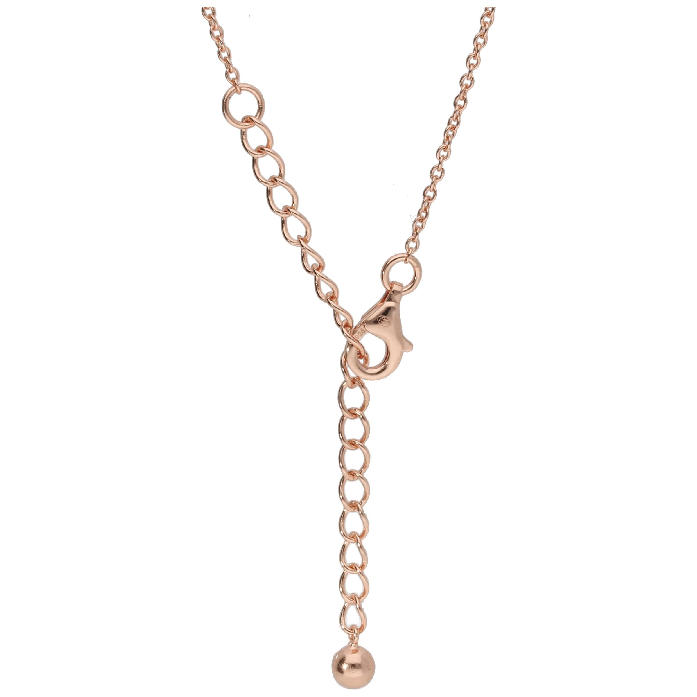Smart Jewel Kette mit Anhänger »Anhänger mit Zirkoniasteinen, rosé vergoldet, Silber 925«