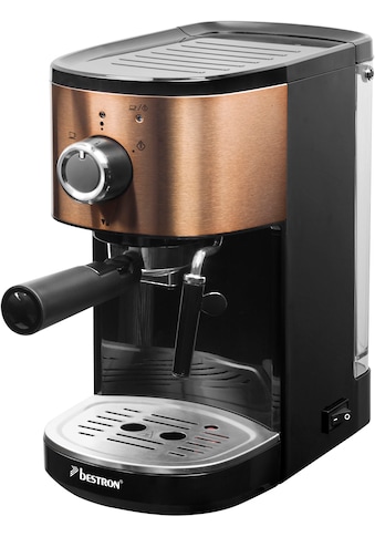 bestron Espressomaschine »AES1000CO«, für 2 Tassen, mit schwenkbarer Dampfdüse, 15 bar kaufen