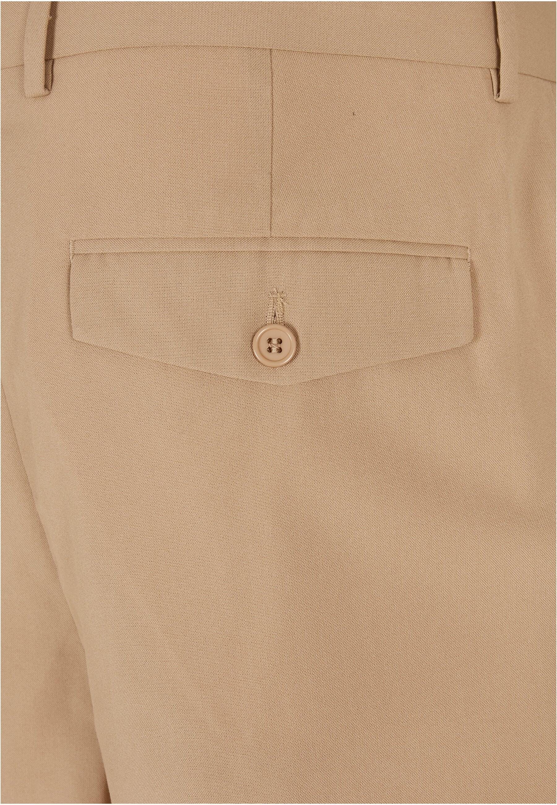 URBAN CLASSICS Stoffhose »Urban Classics Herren Straight Pleat-Front Trousers«, (1 tlg.)