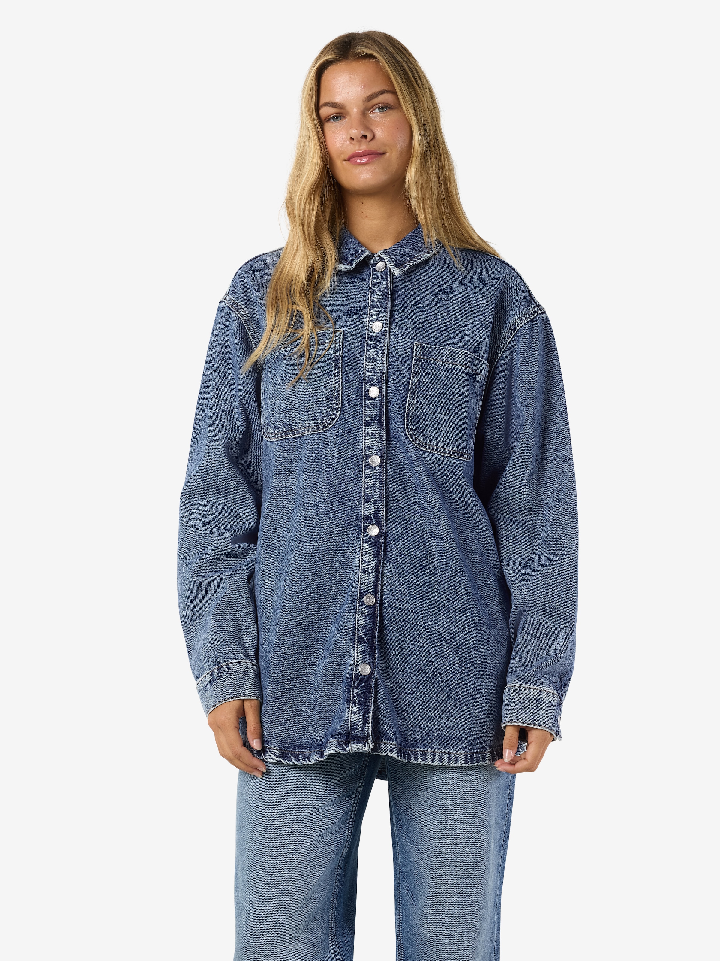 Noisy may Jeansjacke "NMALVA L/S DENIM SHACKET AZ351MB NOOS" günstig online kaufen
