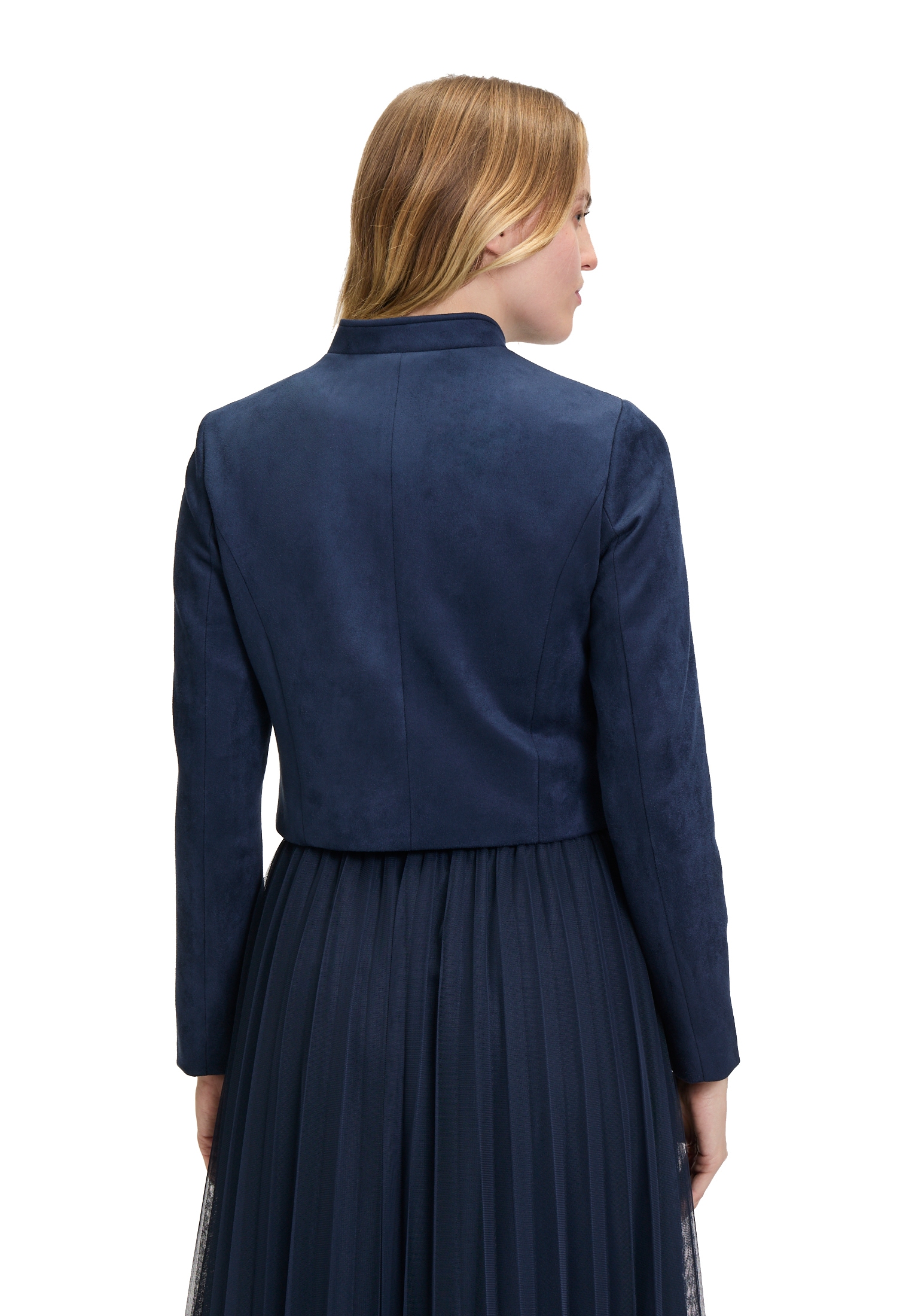 Betty&Co Jackenblazer »Betty & Co Damen Bikerjacke mit Stehkragen«, Material