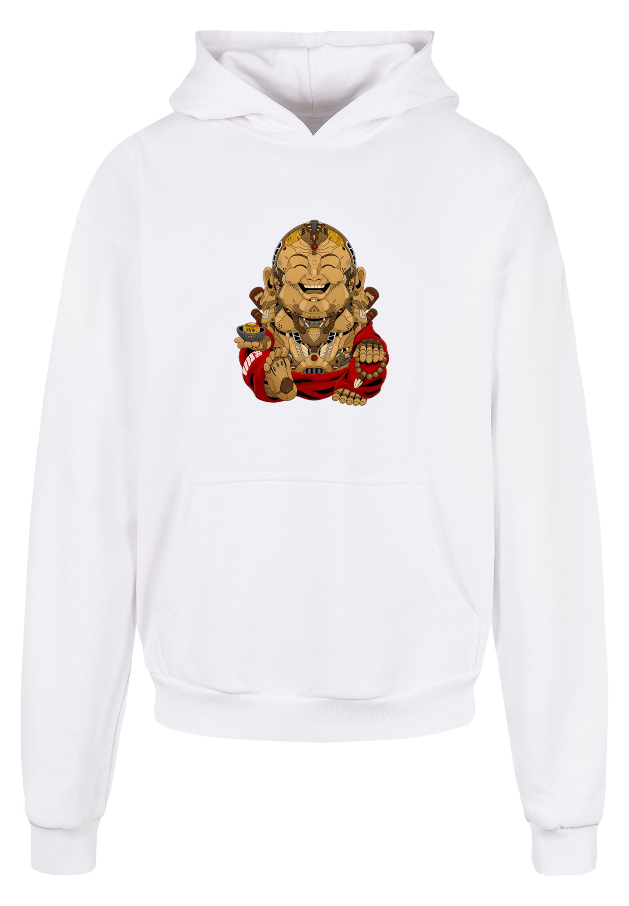 F4NT4STIC Kapuzenpullover "Happy Cyber Buddha CYBERPUNK STYLES", Print günstig online kaufen