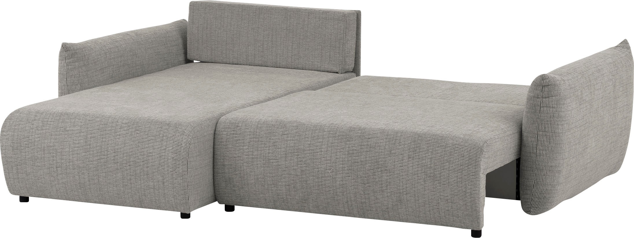 INOSIGN Ecksofa »MAVAS Schlafsofa mit Bettkasten, L-Form,«, ca.257/127cm (Liegefläche 212/145 cm), Cord, Chenille, Struktur
