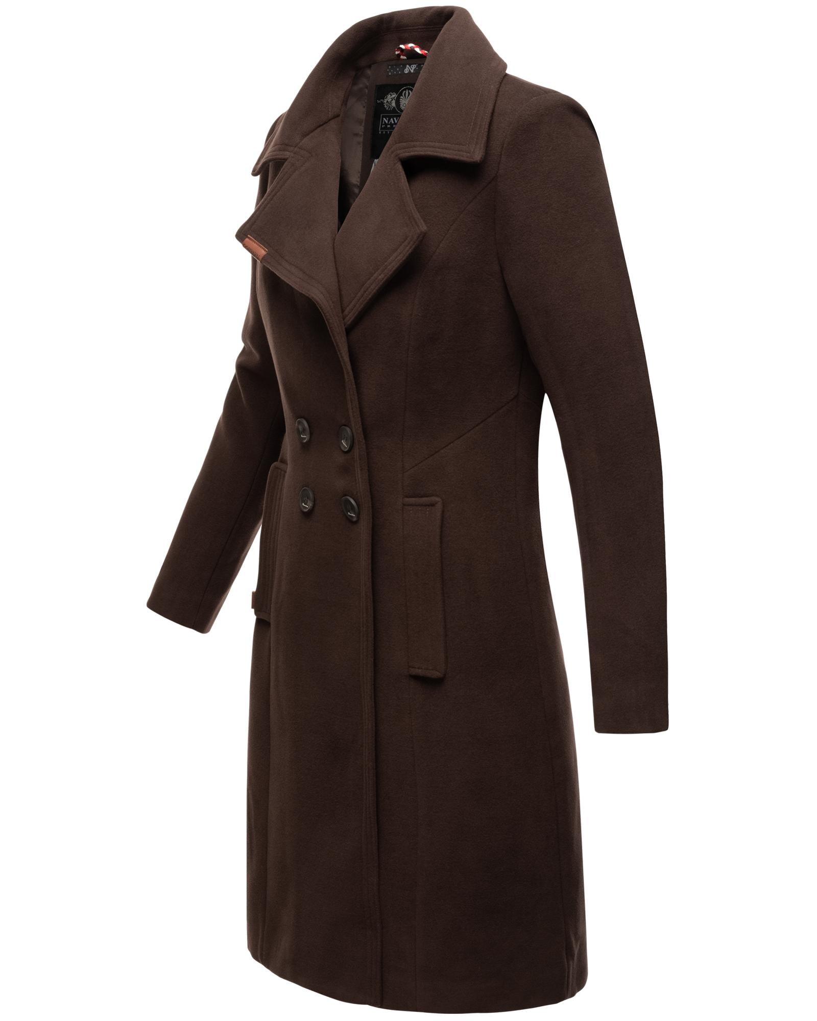 Navahoo Wintermantel "Wooly", edler Damen Trenchcoat in Wollmantel-Optik günstig online kaufen