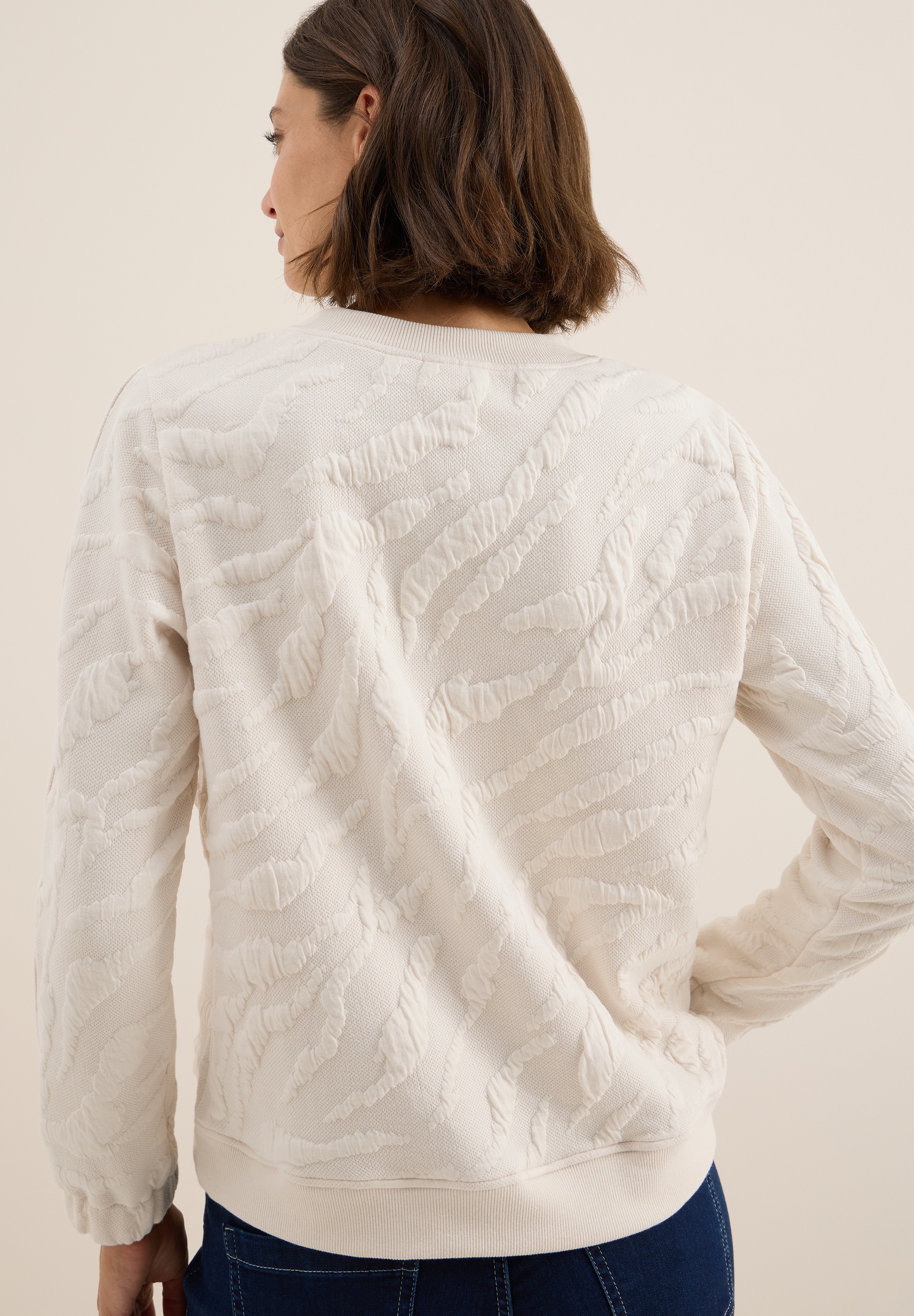 Thumbnail - Cecil Sweatshirt, mit Zebra Strukturmuster