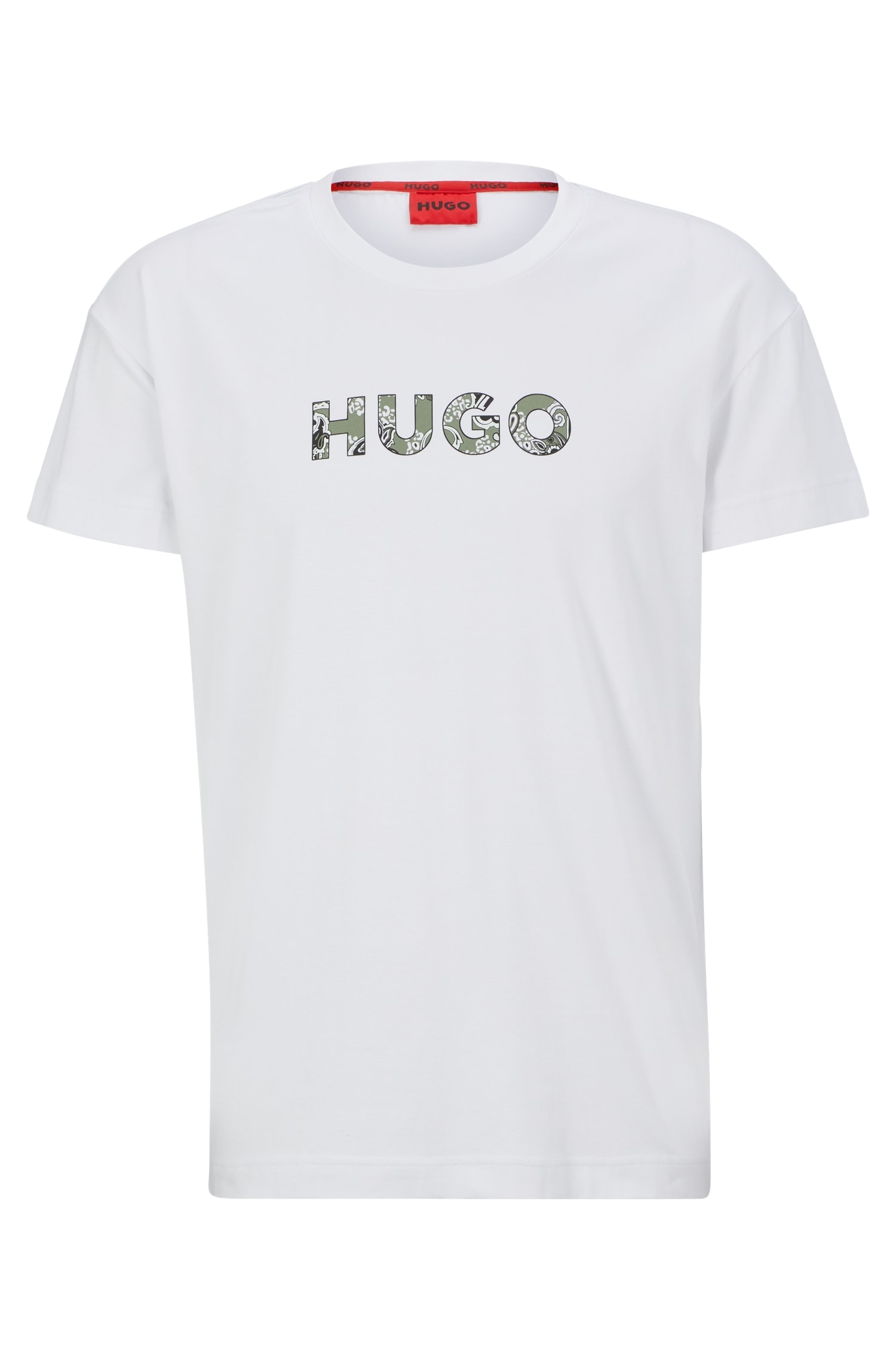 Paisley-Logodruck 01«, 10248039 mit BAUR | für HUGO ▷ T-Shirt T-Shirt »Paisley