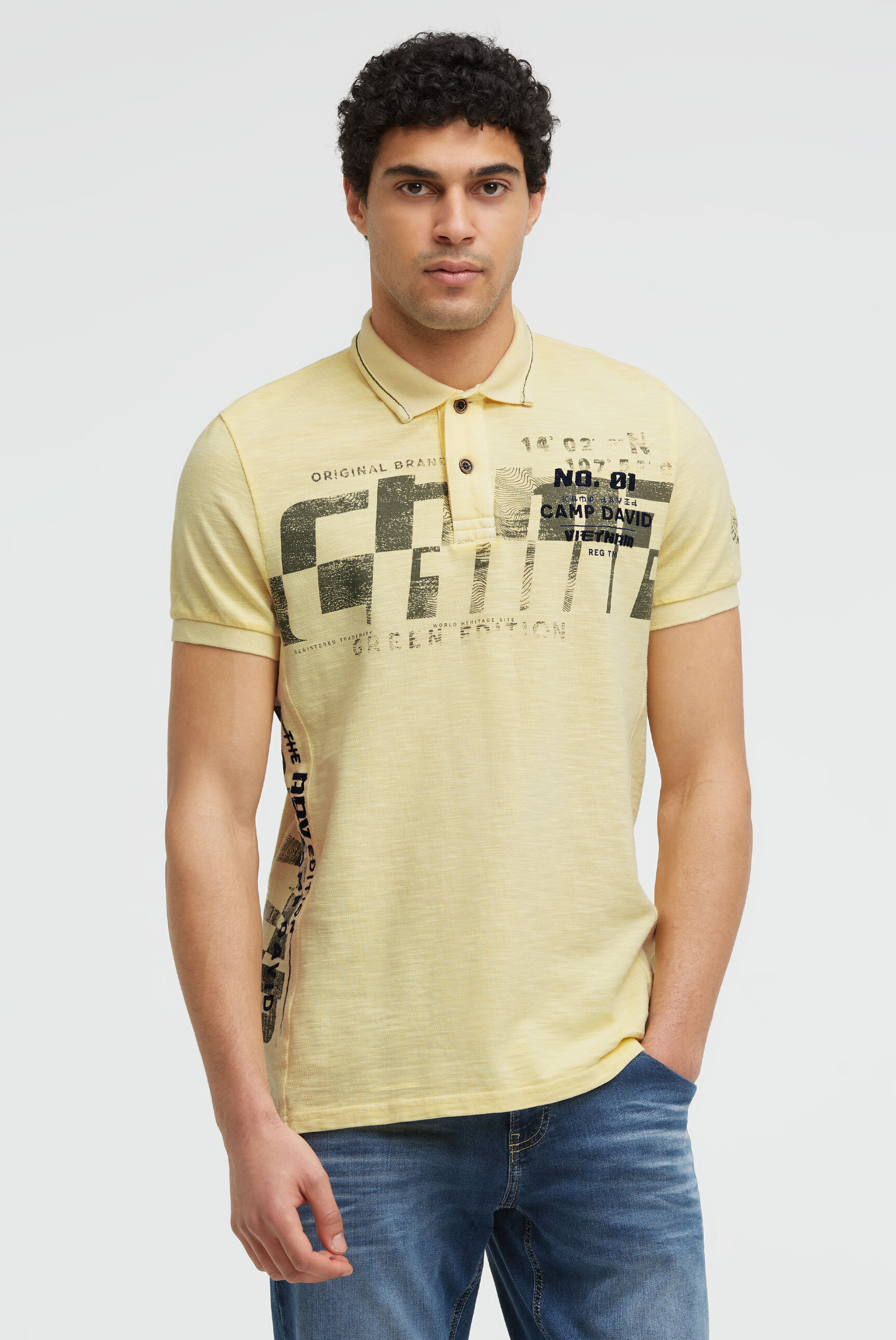 CAMP DAVID Poloshirt aus Baumwolle