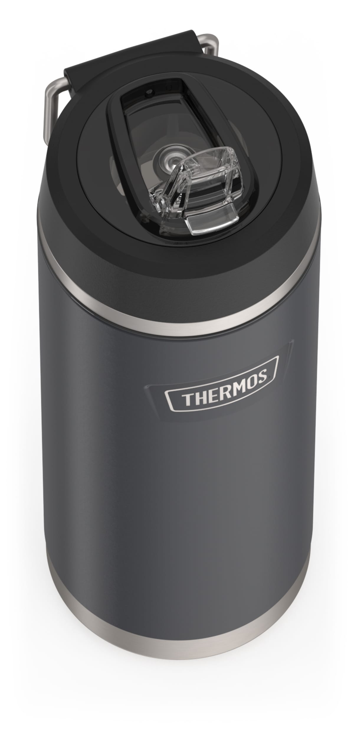 THERMOS Isolierflasche »ICON WATER BOTTLE, Edelstahlkörper, spülmaschinenfest« 0,71l, 12h kalt, schappsicher mit einklappbarem Flip-Strohalm