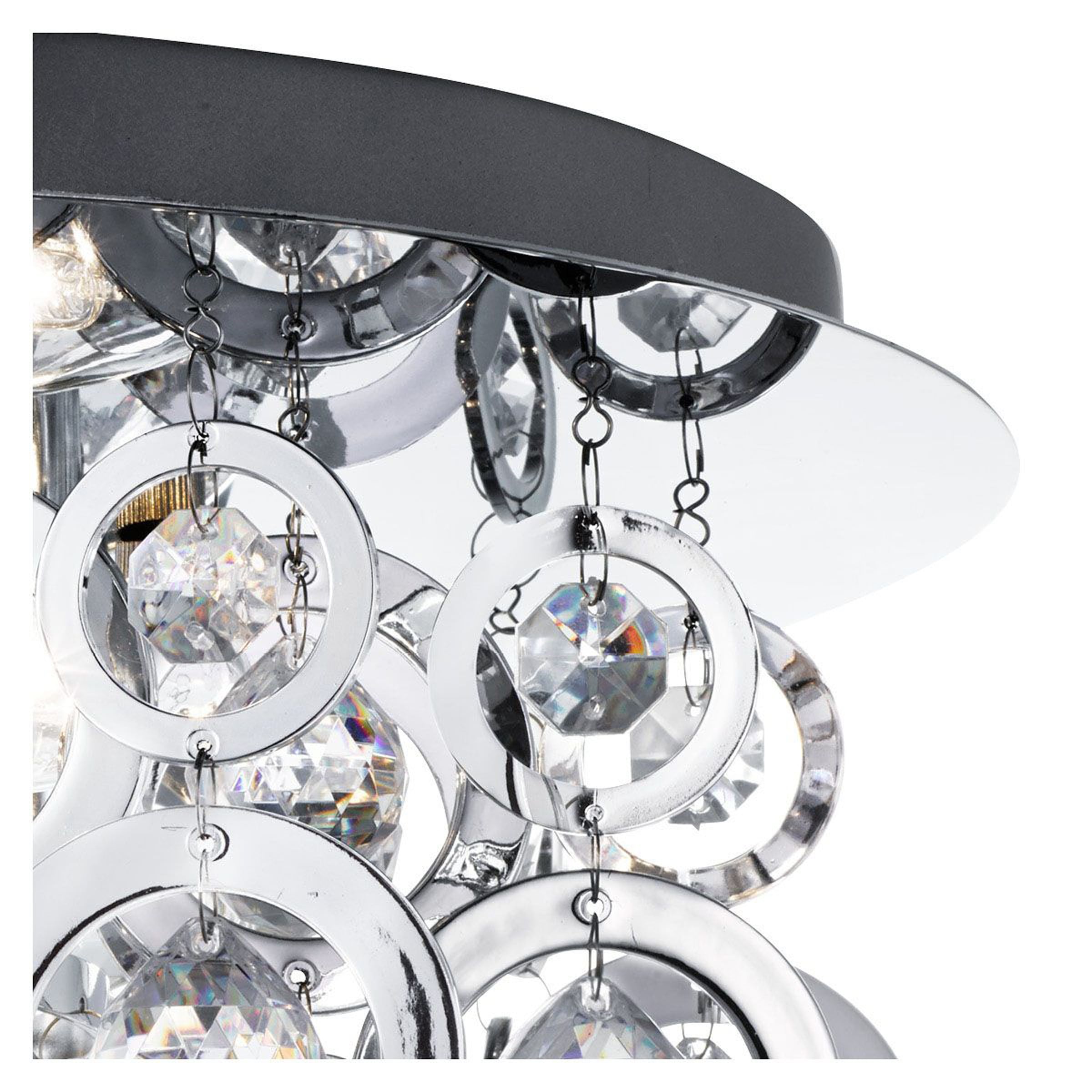 Searchlight Deckenleuchte »Polaris 3Lt Deckenleuchte - Chrommetall & Acryl« E14 1 Stk.