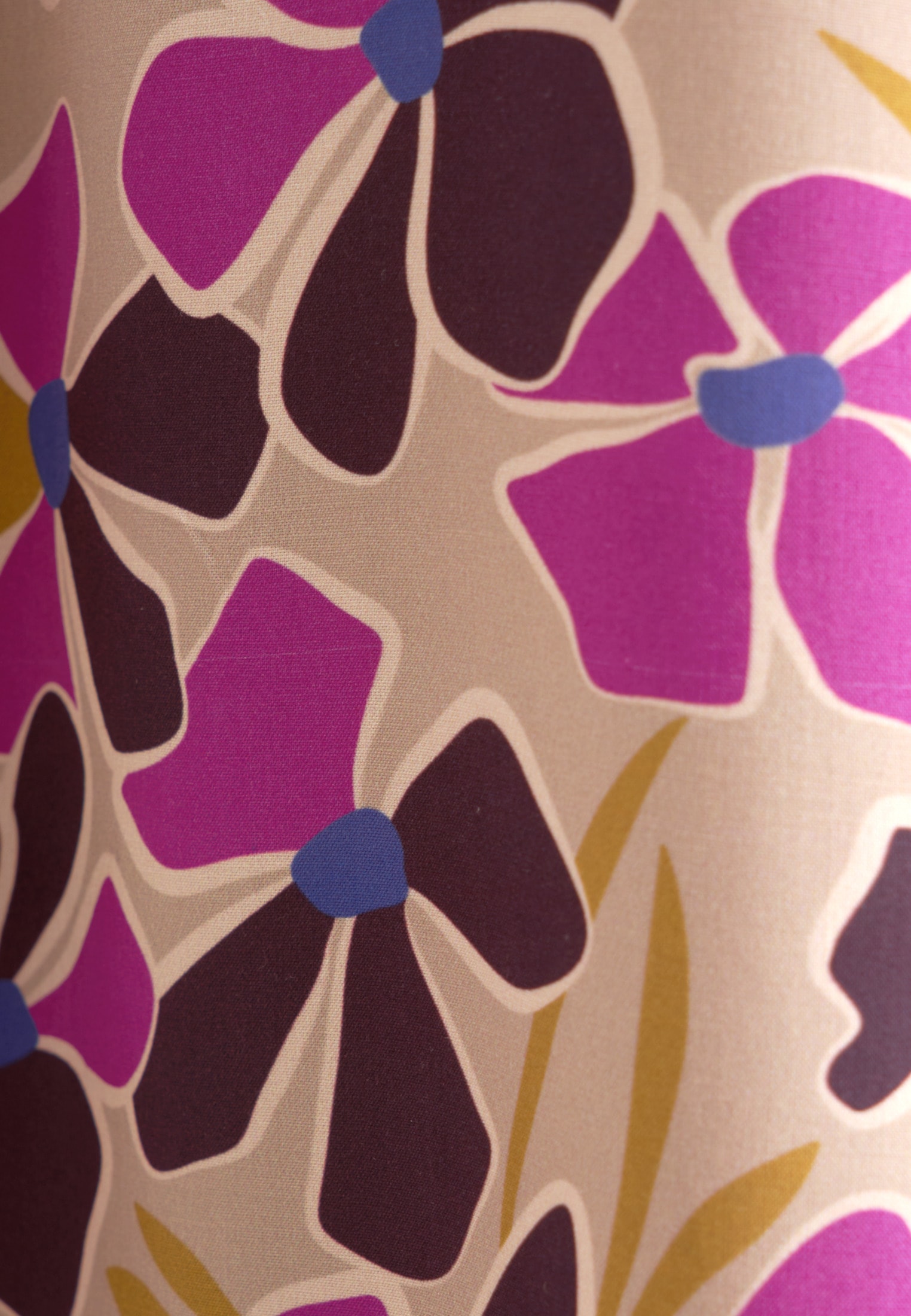 seidensticker Sommerkleid »Schwarze Rose«, Langarm Kragen Druck