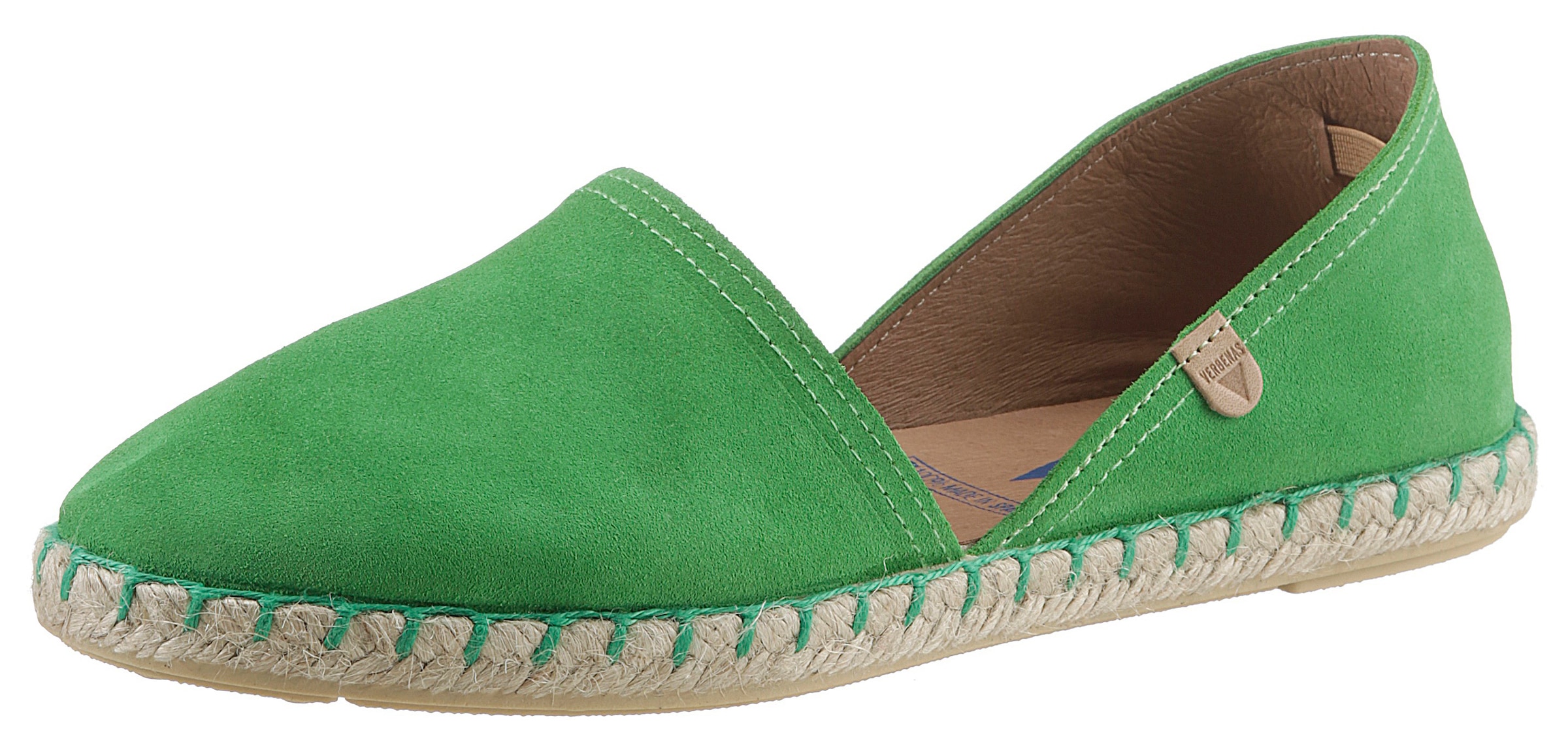 VERBENAS Espadrille "CARMEN SERRAJE", Schlupfschuh, Sommerschuh, Loafer mit typischem Jute-Rahmen