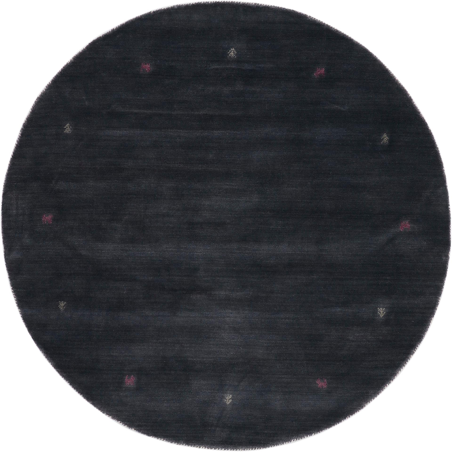 carpetfine "Gabbeh Uni, auch als Läufer und Rund erhältlich" rund 15 mm Höhe reine Wolle, handgewebt, Gabbeh Loom Tiermotiv, große Farbauswahl