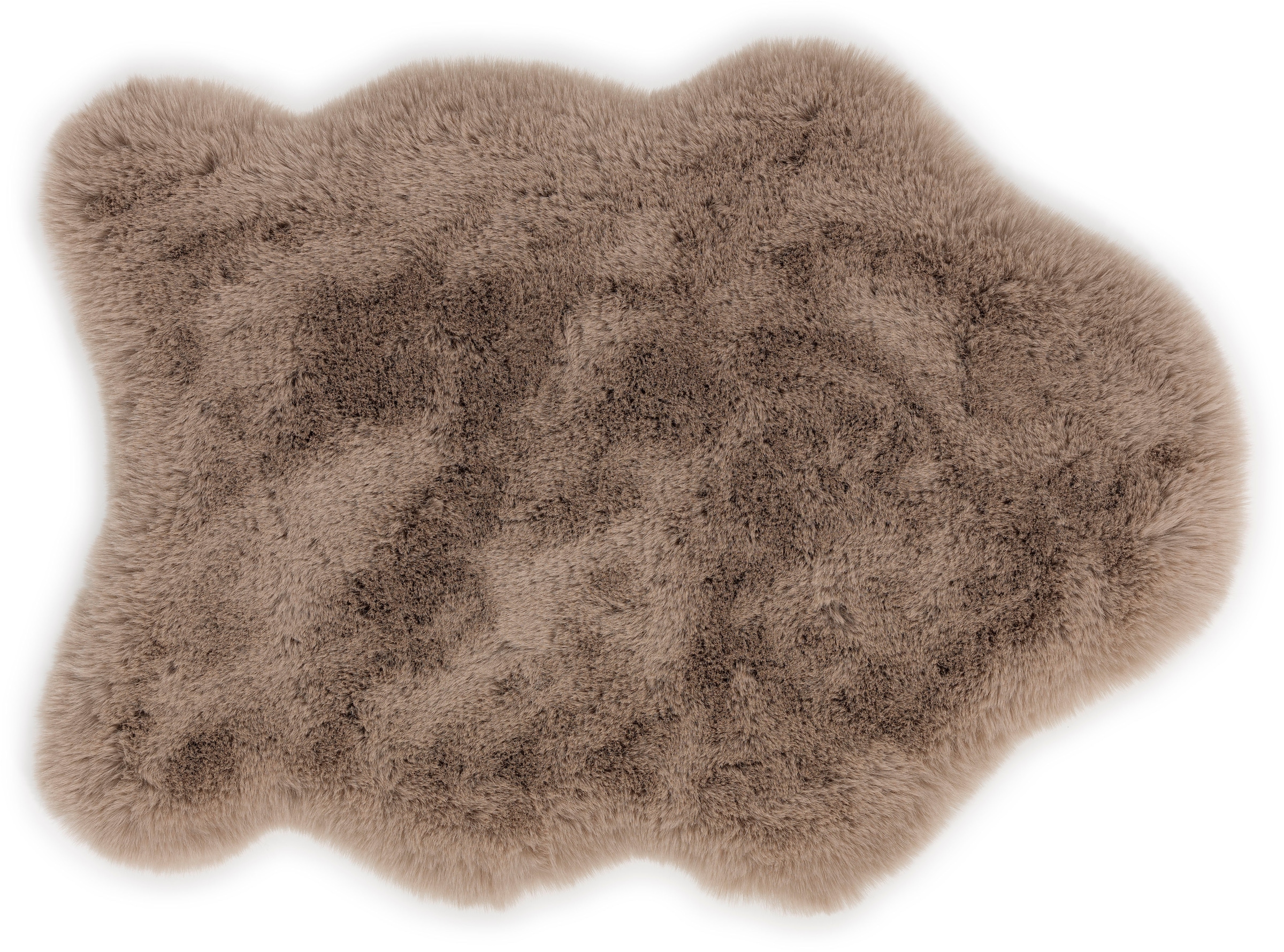 SCHÖNER WOHNEN-Kollektion Hochflor-Teppich »Tender deluxe 6286«, fellförmig, 50 mm Höhe, Dekofell, Fellteppich, flauschig, waschbar, Schöner Wohnen Kollektion
