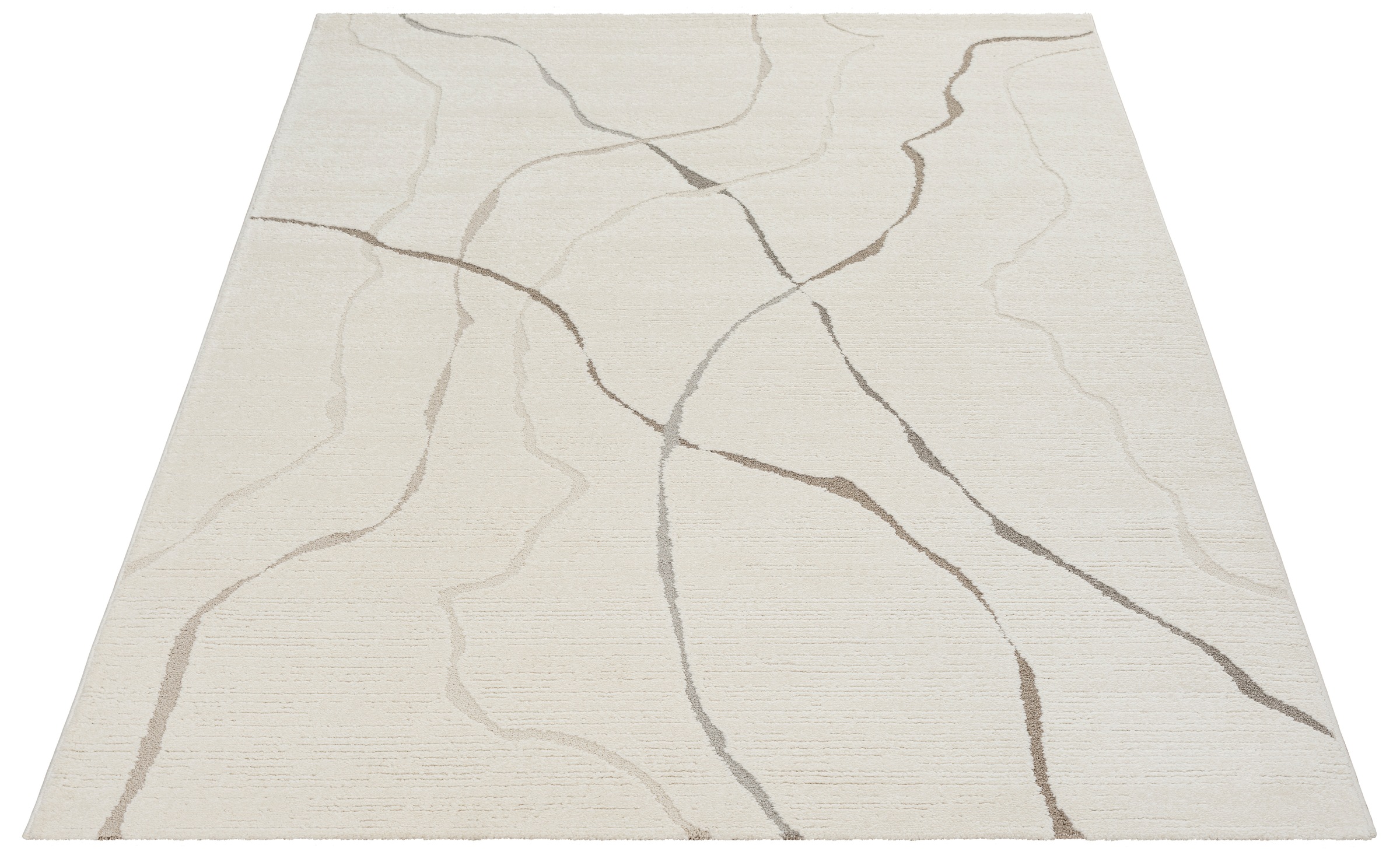 merinos Teppich »Elio 5«, rechteckig, 16 mm Höhe, moderner Kurzflor Teppich mit Hoch-Tief-Effekt, 3D Effekt