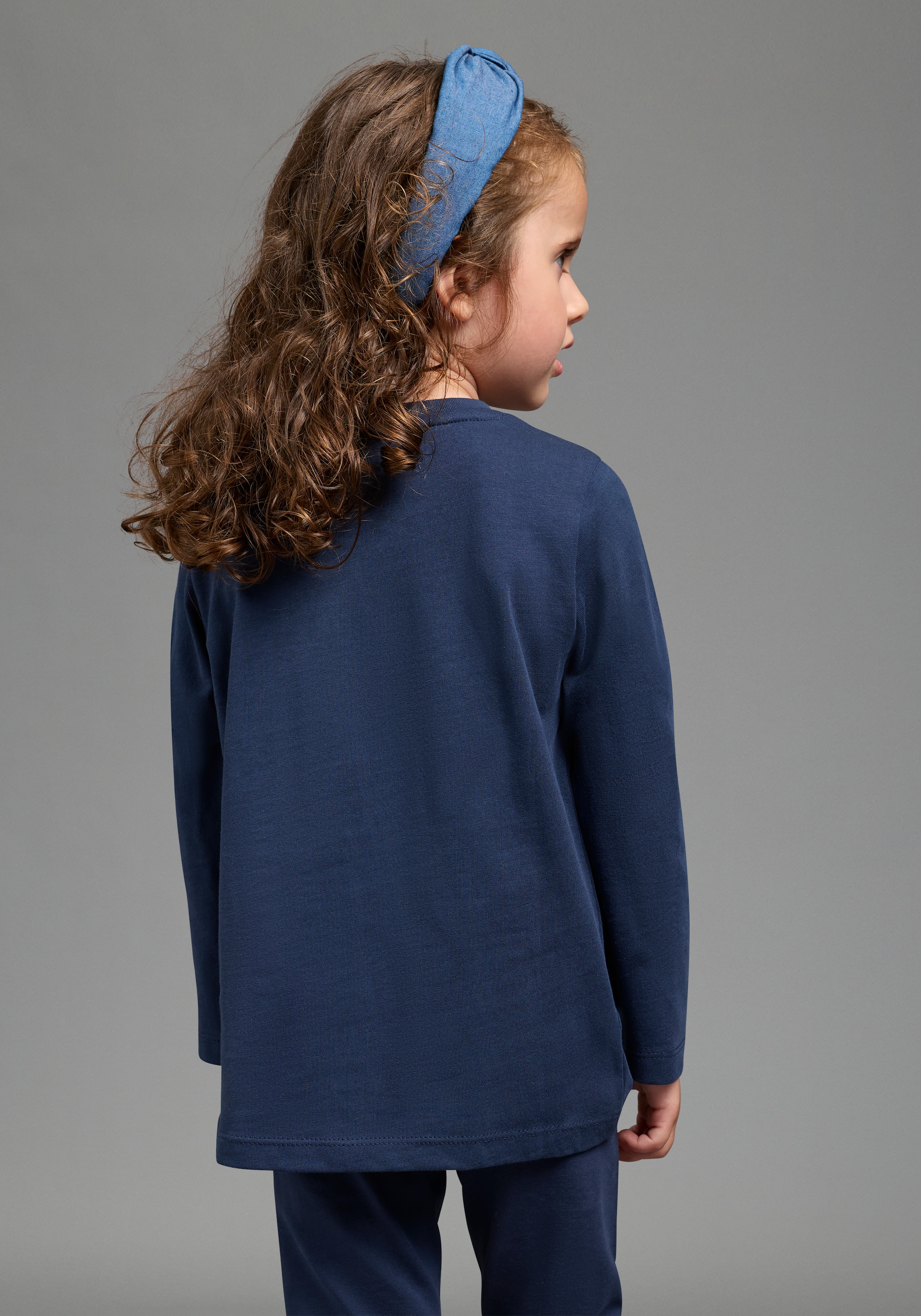 KIDSWORLD Langarmshirt »Ich schmeiss alles hin und werd´ Prinzessin« langärmlig,  Basic-Passform,  mit Glitzerdruck