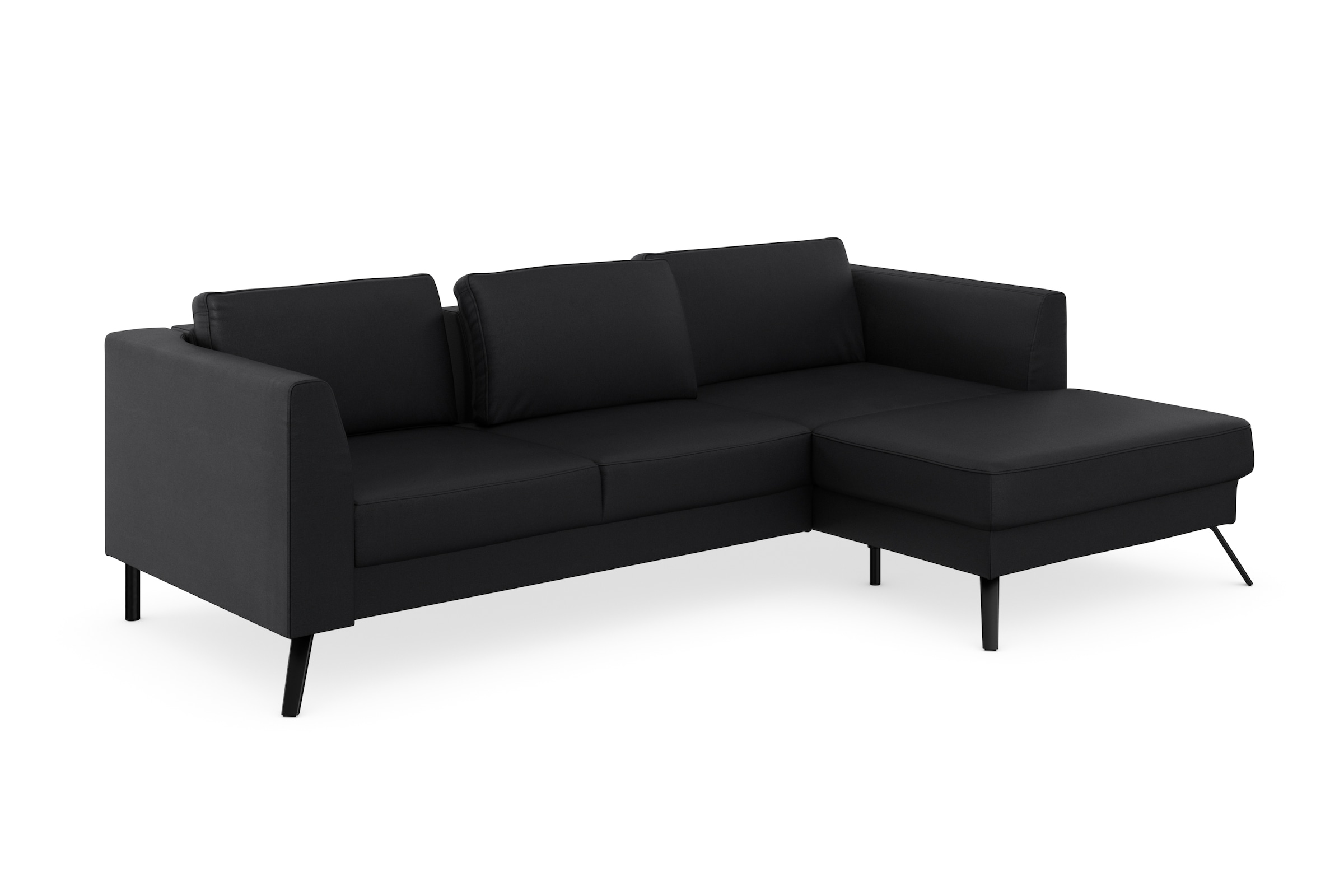 sit&more Ecksofa »Lindholm L-Form«, mit Sitztiefenverstellung und Federkern