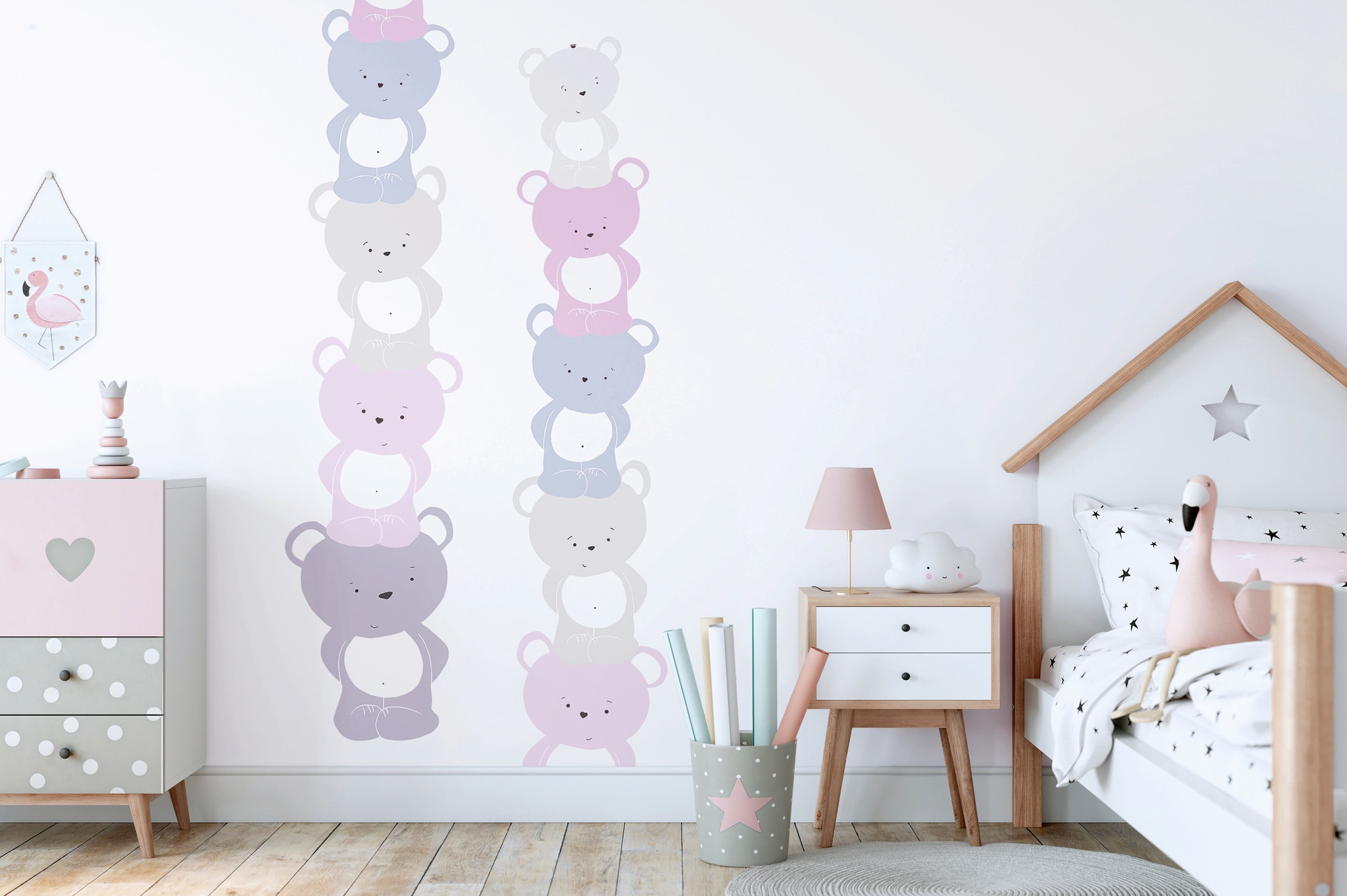 A.S. Création Vliestapete »Little Love«, Motiv-abstrakt-naturalistisch, Kindertapete Tapeten Kinderzimmer Schlafzimmer modern Design Optik