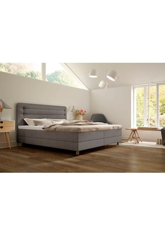 Boxspringbett »Fidelio«, inkl. BULTEX® Topper, Holzfuß in Eiche