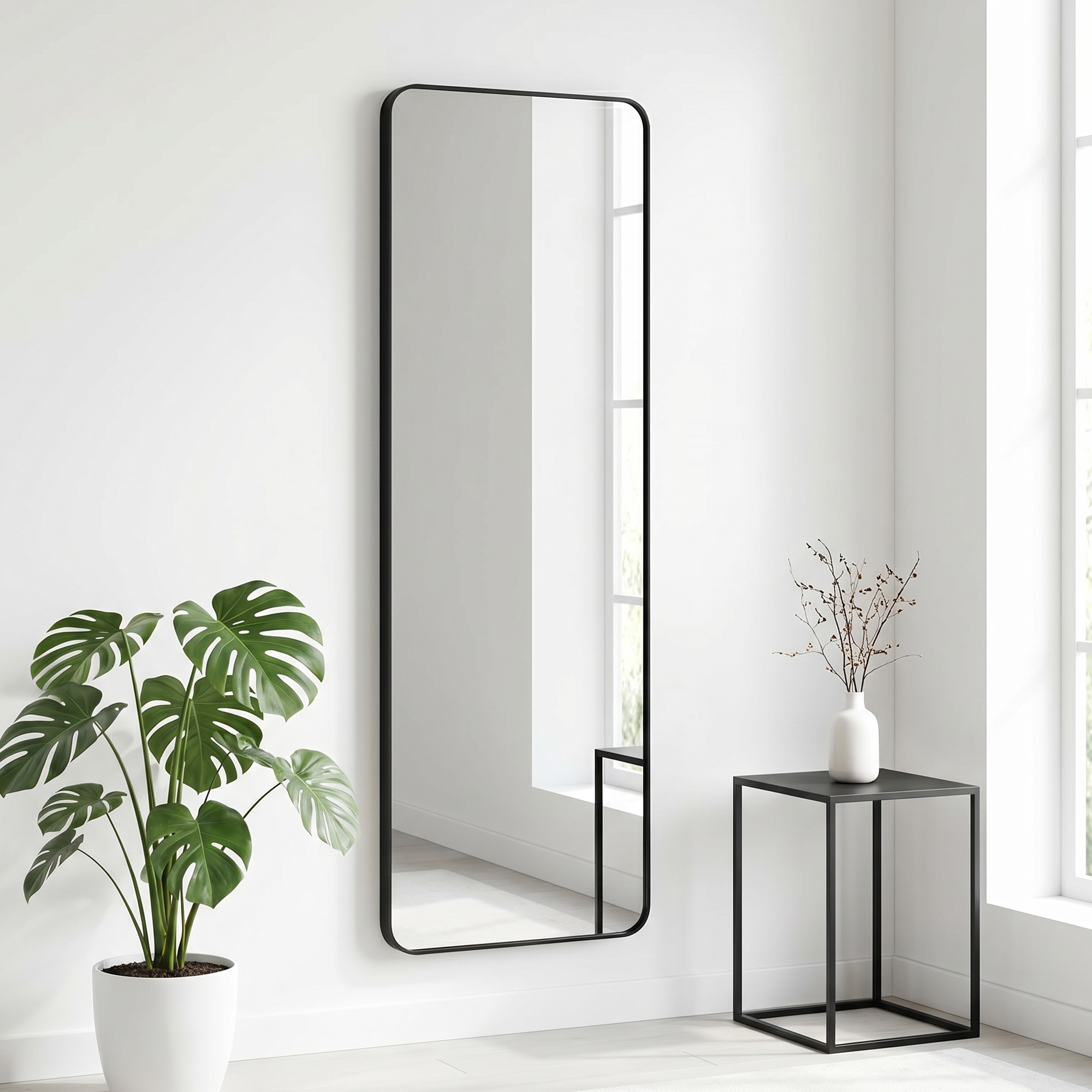 OTTO home Spiegel "Standspiegel Addrik, wahlweise in 2 Größen 150x40cm oder 160x50cm" Ganzkörperspiegel mit Sicherheitsglas, in verschiedenen Farben