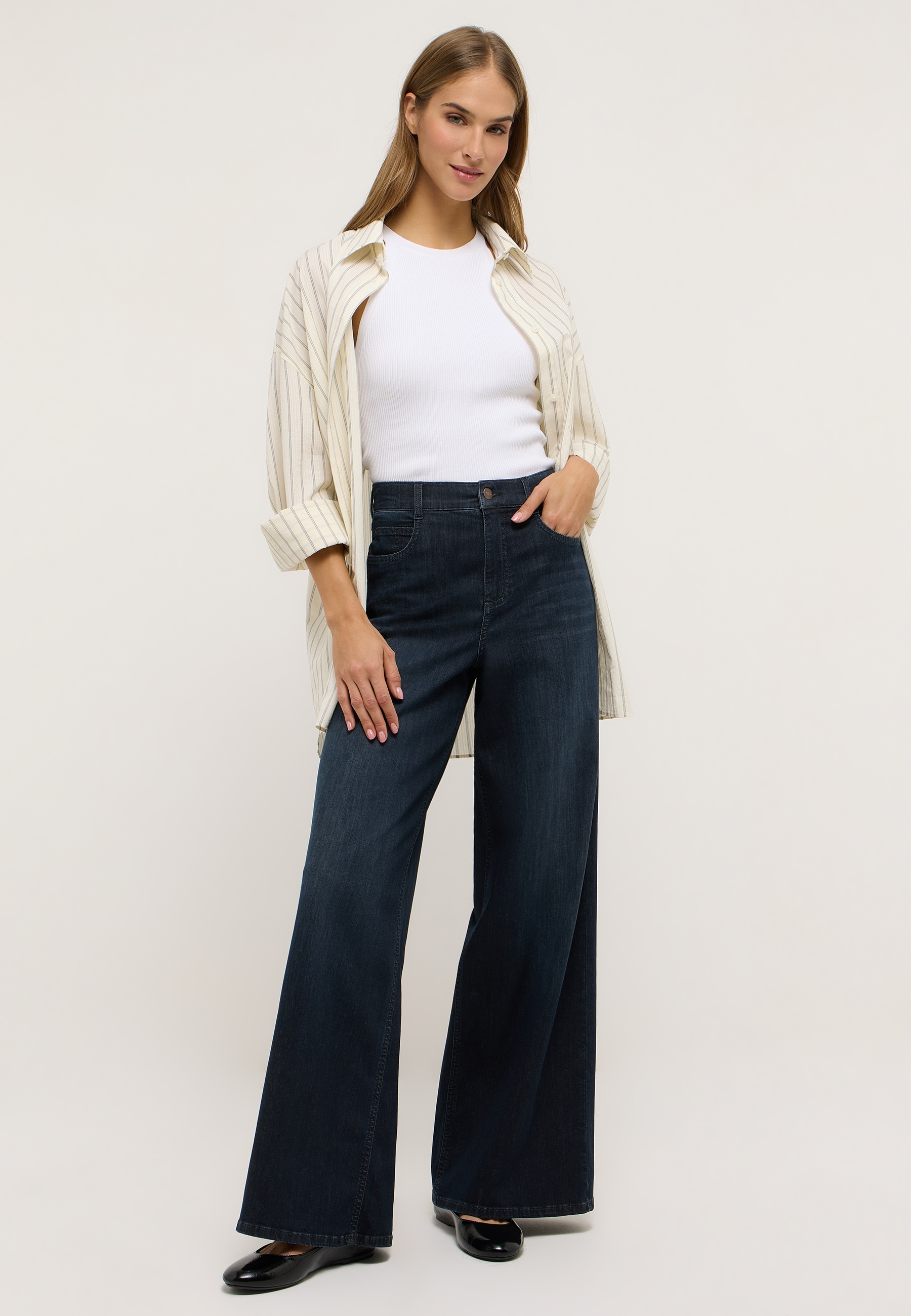 ANGELS 5-Pocket-Jeans »LIVA« mit weitem Bein