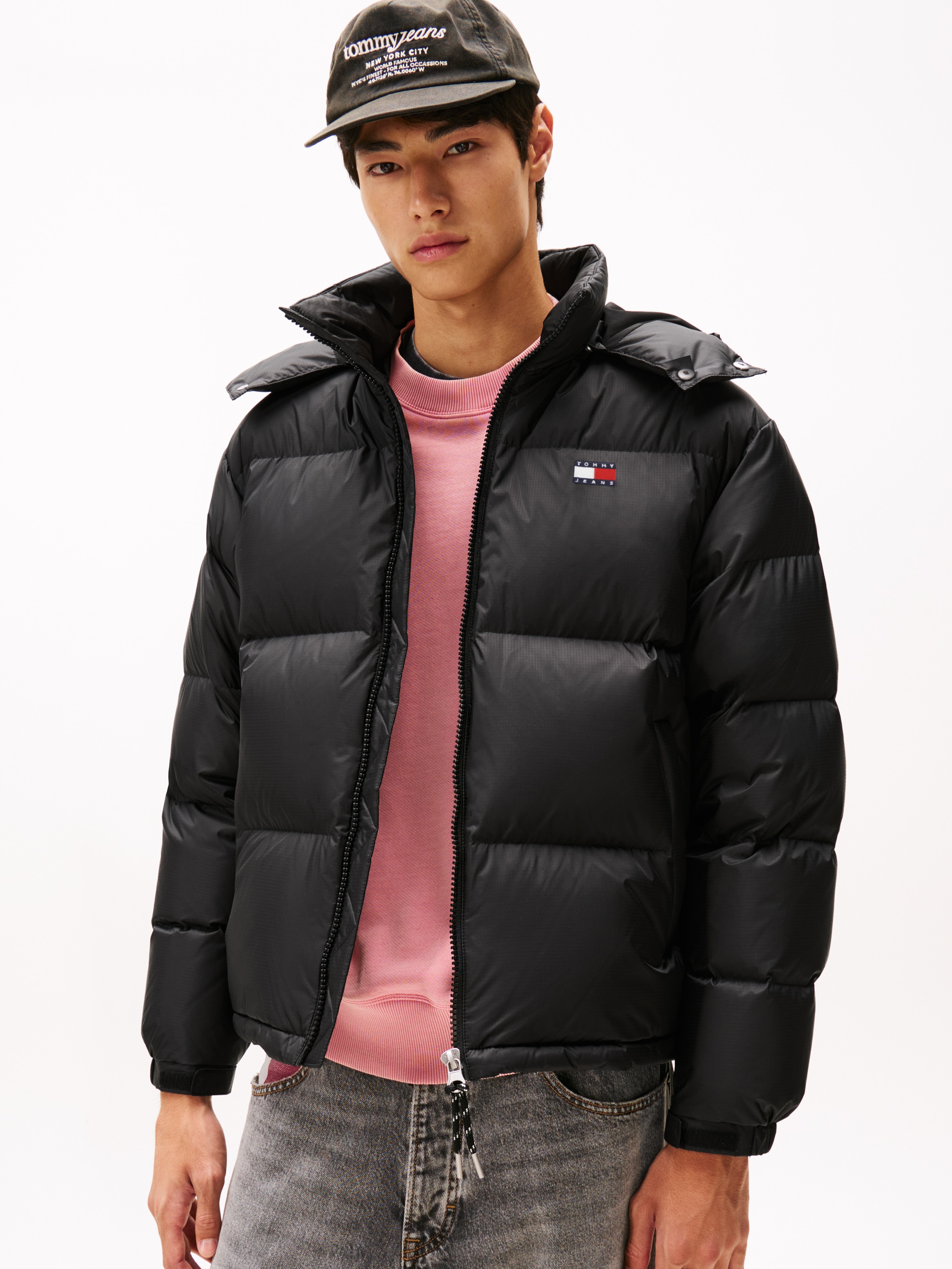 Tommy Jeans Steppjacke "ALASKA DOWN PUFFER", mit Kapuze, Übergangsjacke Reg günstig online kaufen